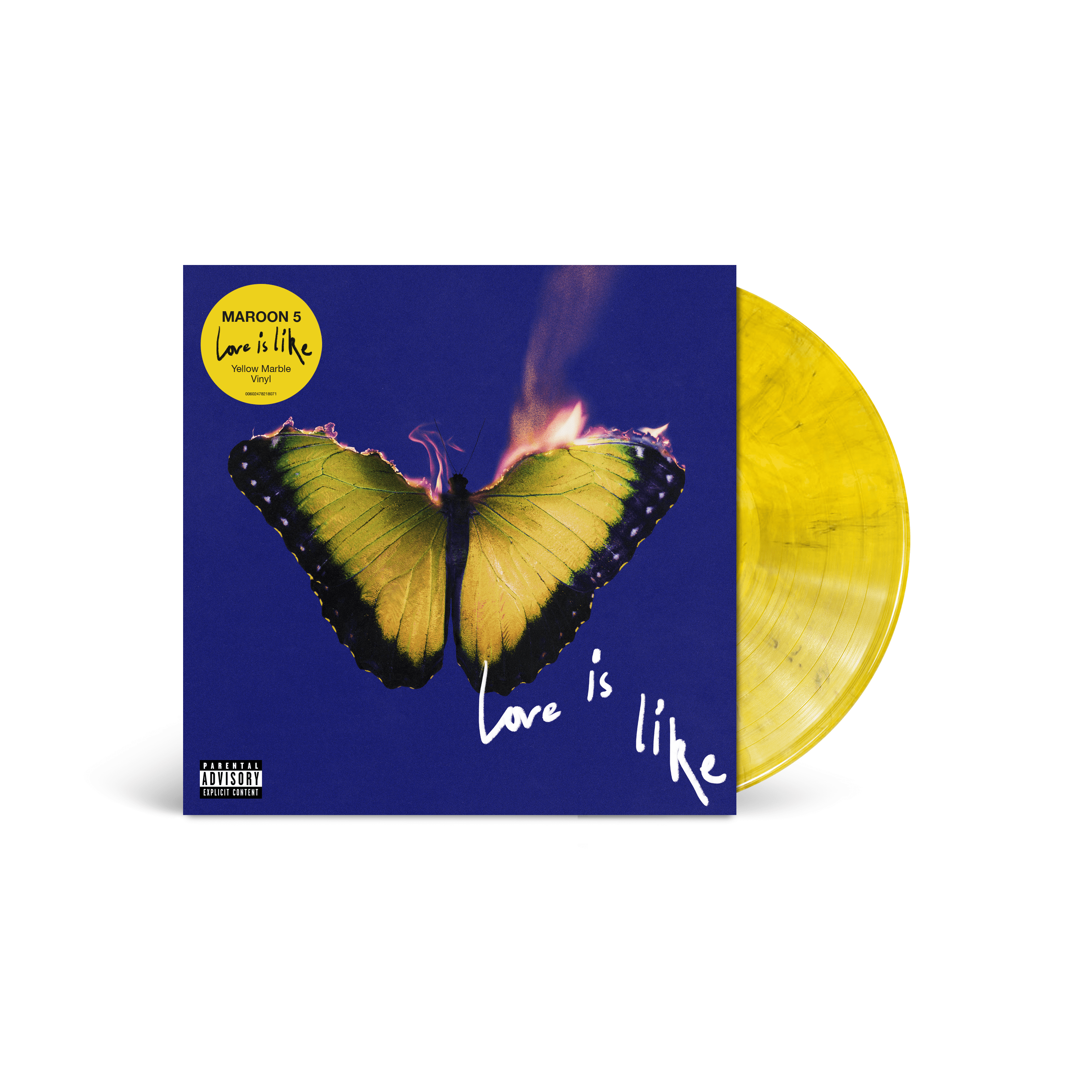 Maroon 5 Love Is Like Marble Yellow LP 416682