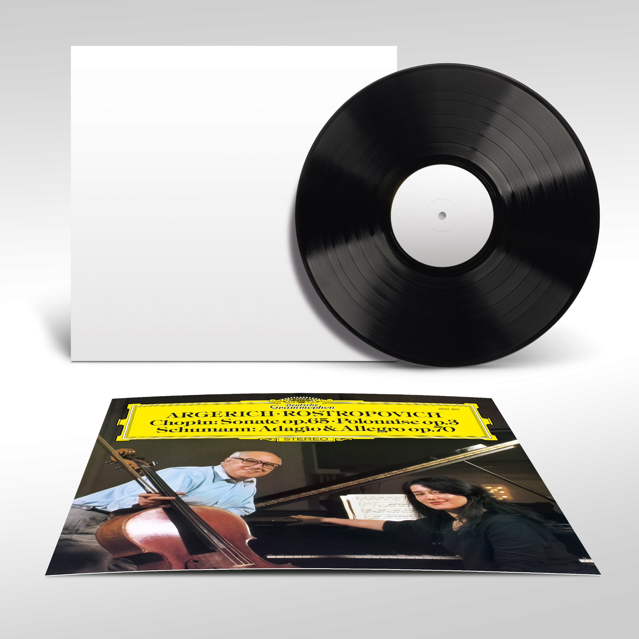 Martha Argerich & Mstislav Rostropowitsch Chopin: Sonate Op. 65, Polonaise Op. 3 / Schumann: Adagio & Allegro Op. 70 Original Source Vinyl 420186