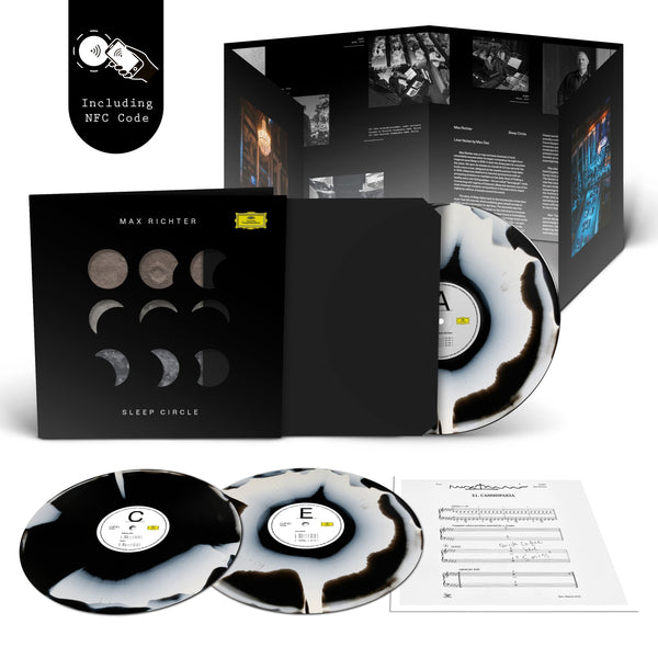 Max Richter - SLEEP Circle (Deluxe 3LP Corona Vinyl in Schwarz-Weiß mit Cover-Aussparungen im Gatefold und exklusivem Bonus Inhalt + signiertem Artprint )