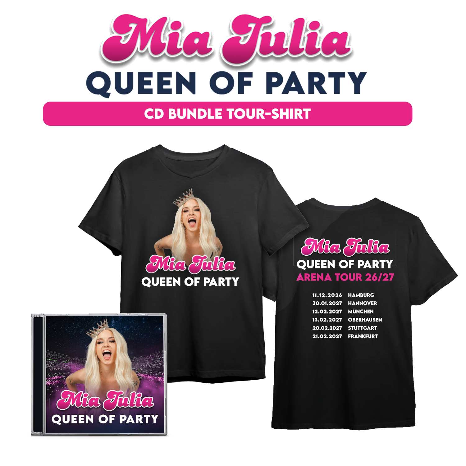Mia Julia Queen Of Party CD + T-Shirt 422172