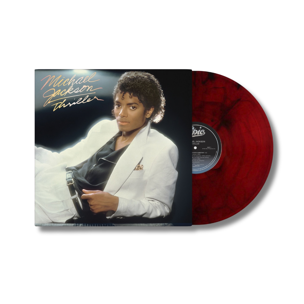 Michael Jackson Thriller Red & Black Marble Vinyl LP 462383