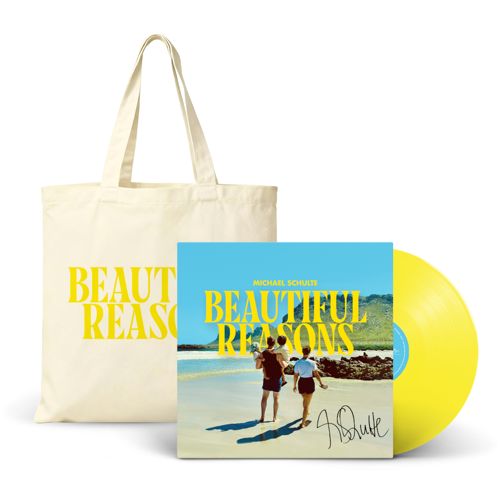 Michael Schulte Beautiful Reasons Handsigned Lemon Transparent Vinyl LP + Exclusive Bag 430696