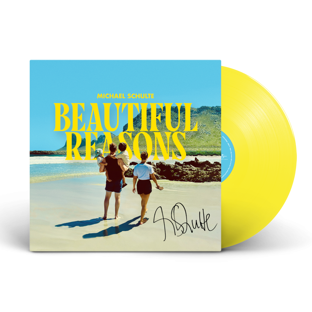 Michael Schulte Beautiful Reasons Handsigned Lemon Transparent Vinyl LP + Exclusive Bag 430698