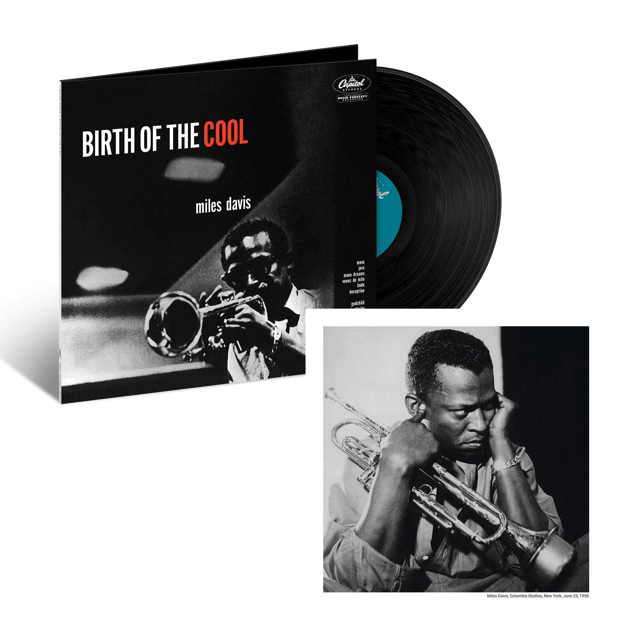 Miles Davis Birth Of The Cool Tone Poet Vinyl + Art Print 440229