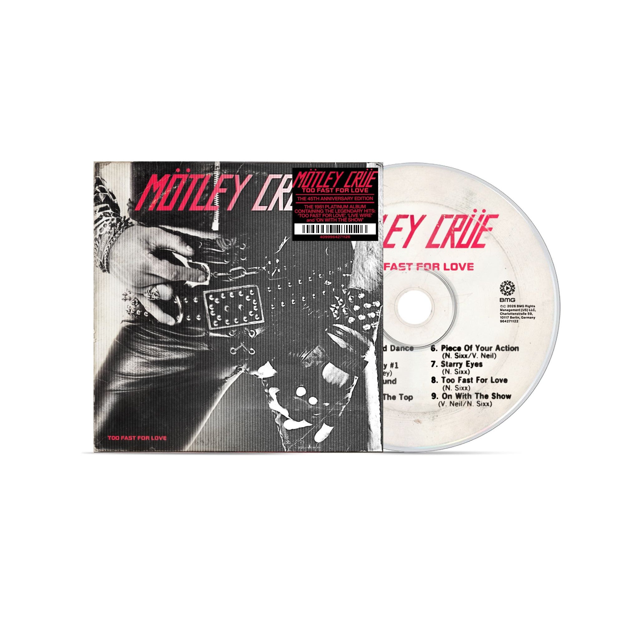 Mötley Crüe Too Fast For Love (45th Anniversary Collection) Ltd. Lenticular Cover CD 458893