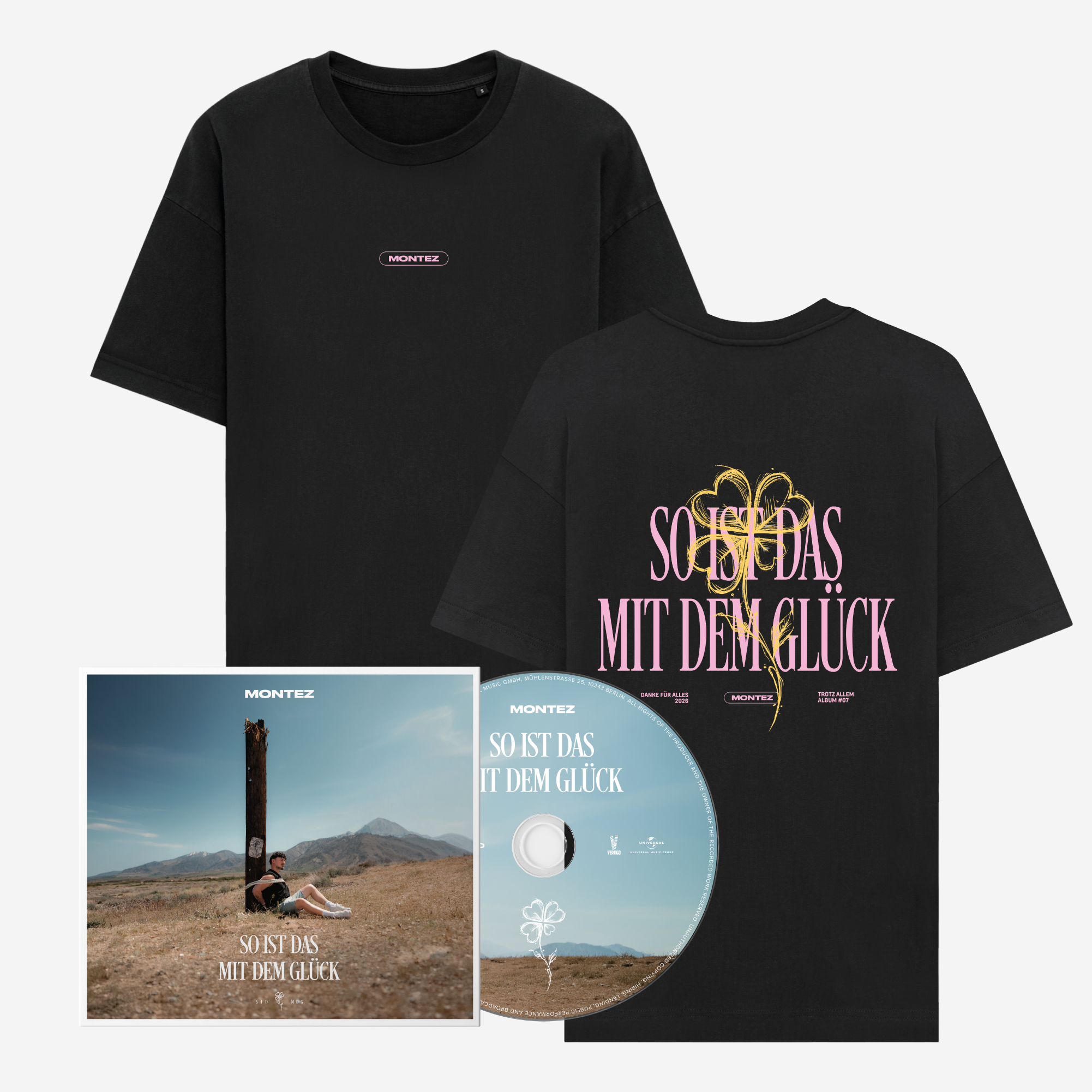 Montez So ist das mit dem Glück CD + T-SHIRT "SIDMDG" BLACK 446738