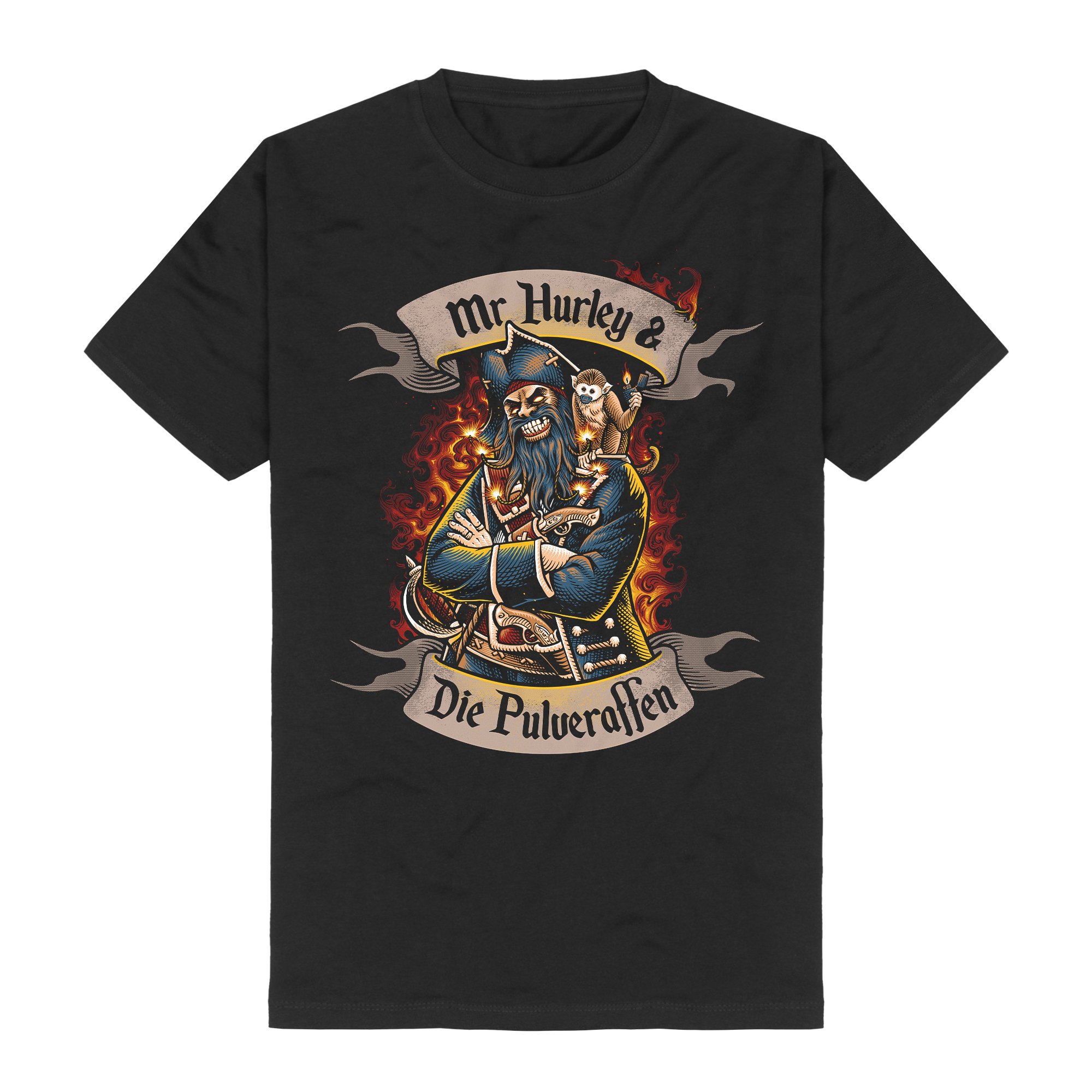 Mr. Hurley & Die Pulveraffen Blackbeard T-Shirt 414338