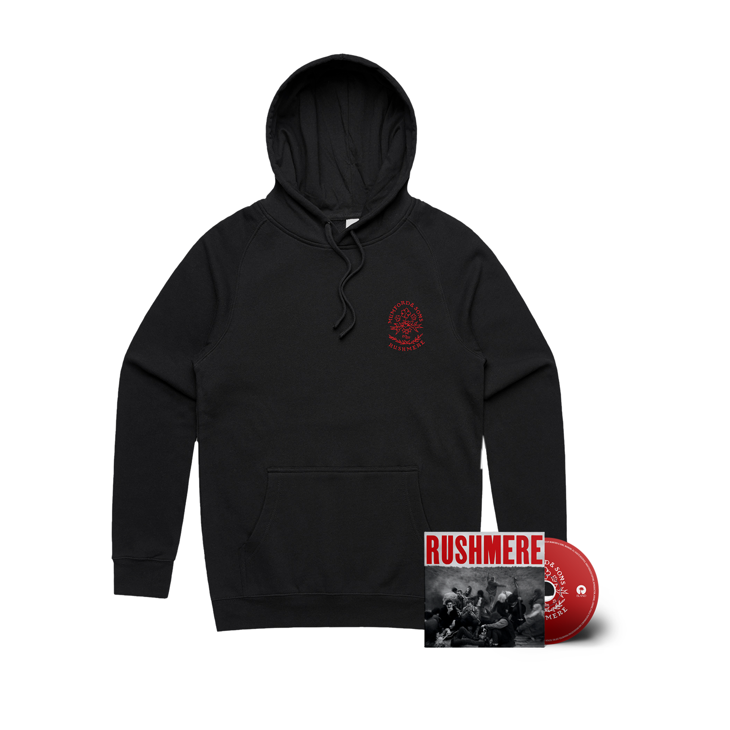 Mumford & Sons RUSHMERE  Standard CD + Black Stamp Hoodie  393903