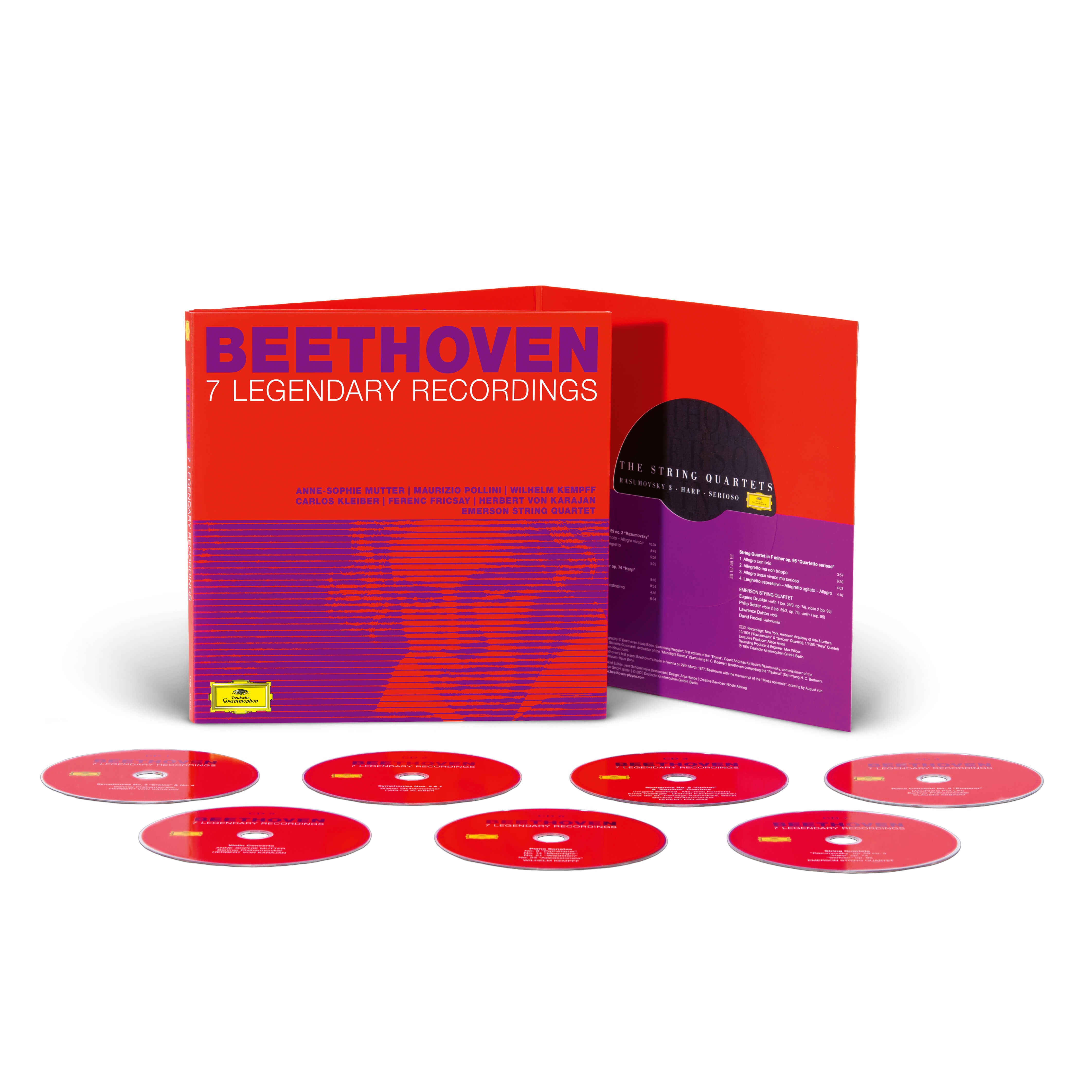 Mutter, Kleiber, Kempff und Abbado Beethoven: 7 Legendary Recordings (Ltd. Edition) CD 144713