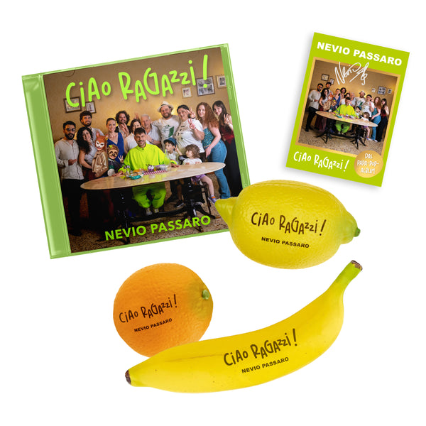 Nevio Passaro -   Ciao ragazzi!  ( CD + Signed Artcard + Fruit Shaker )