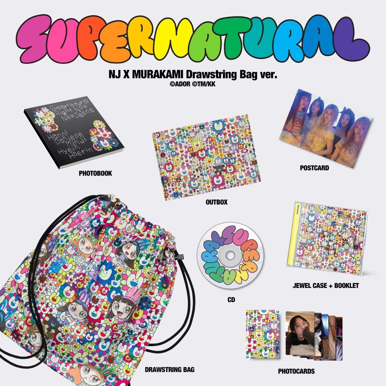 NewJeans Supernatural NJ X MURAKAMI  (Cross Bag ver.) CD 360771