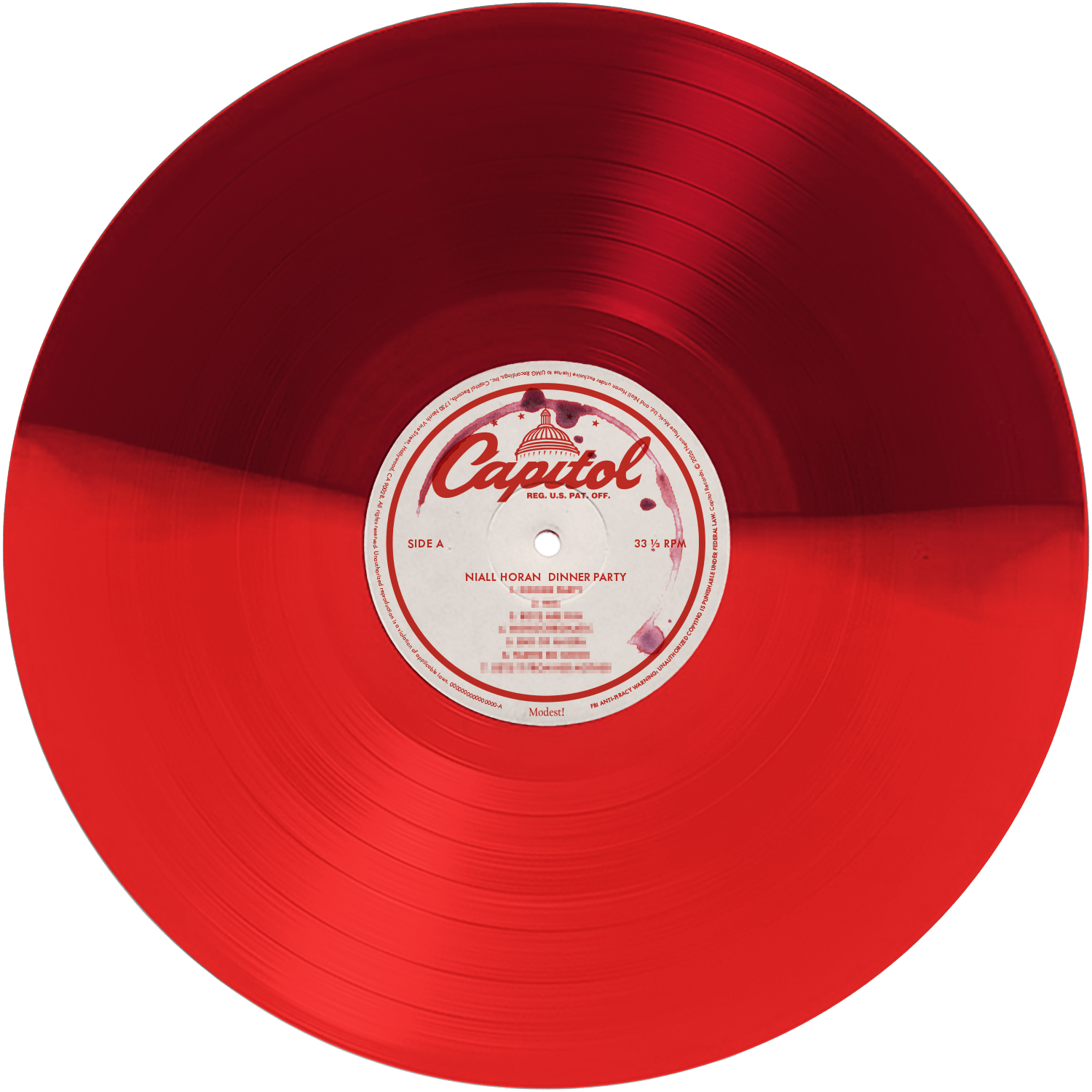 Niall Horan Dinner Party - Red Booth Edition Vinyl Red Booth Edition Vinyl 438793