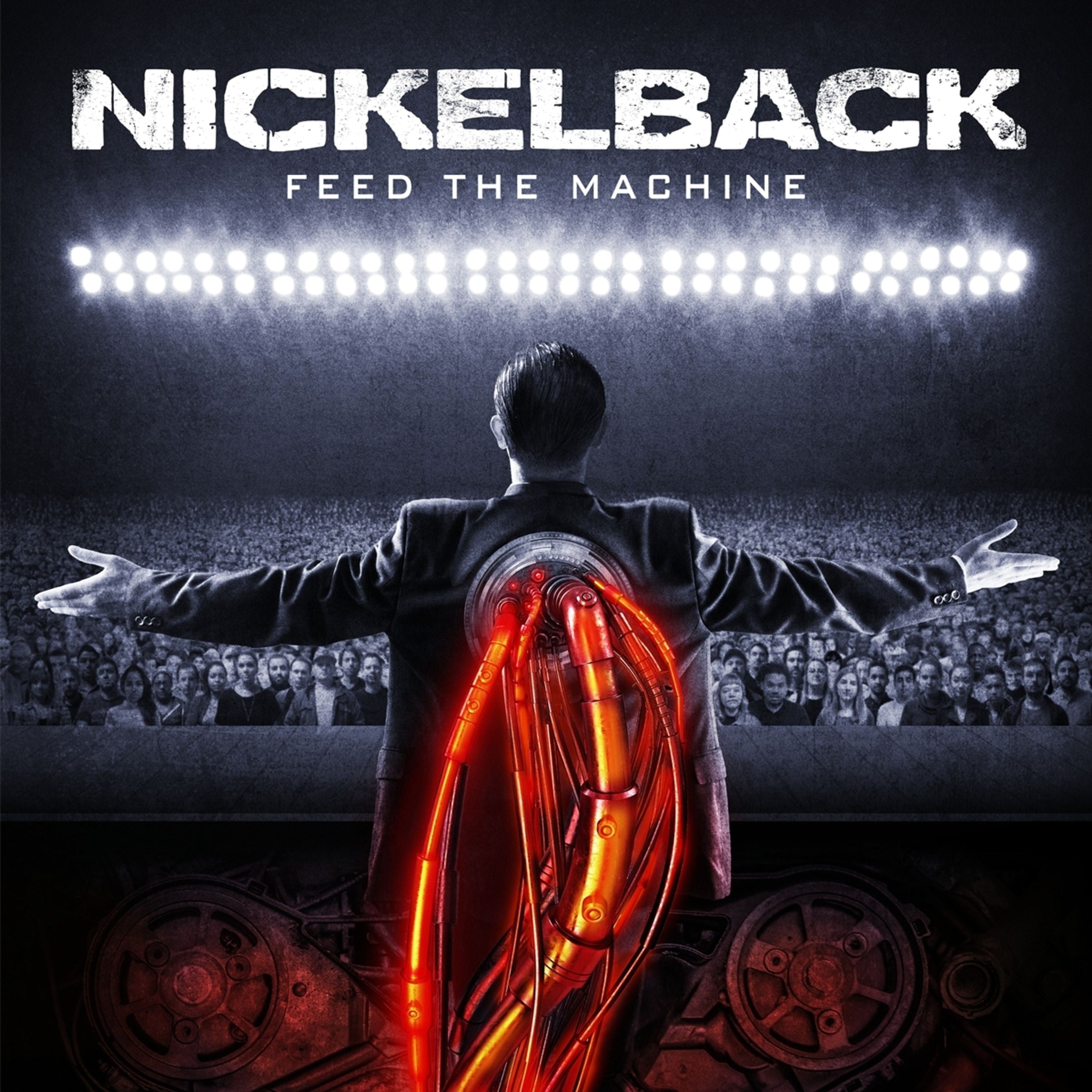 Nickelback Feed The Machine LP - Limited Edition (Red & Black Marble Vinyl) 410189