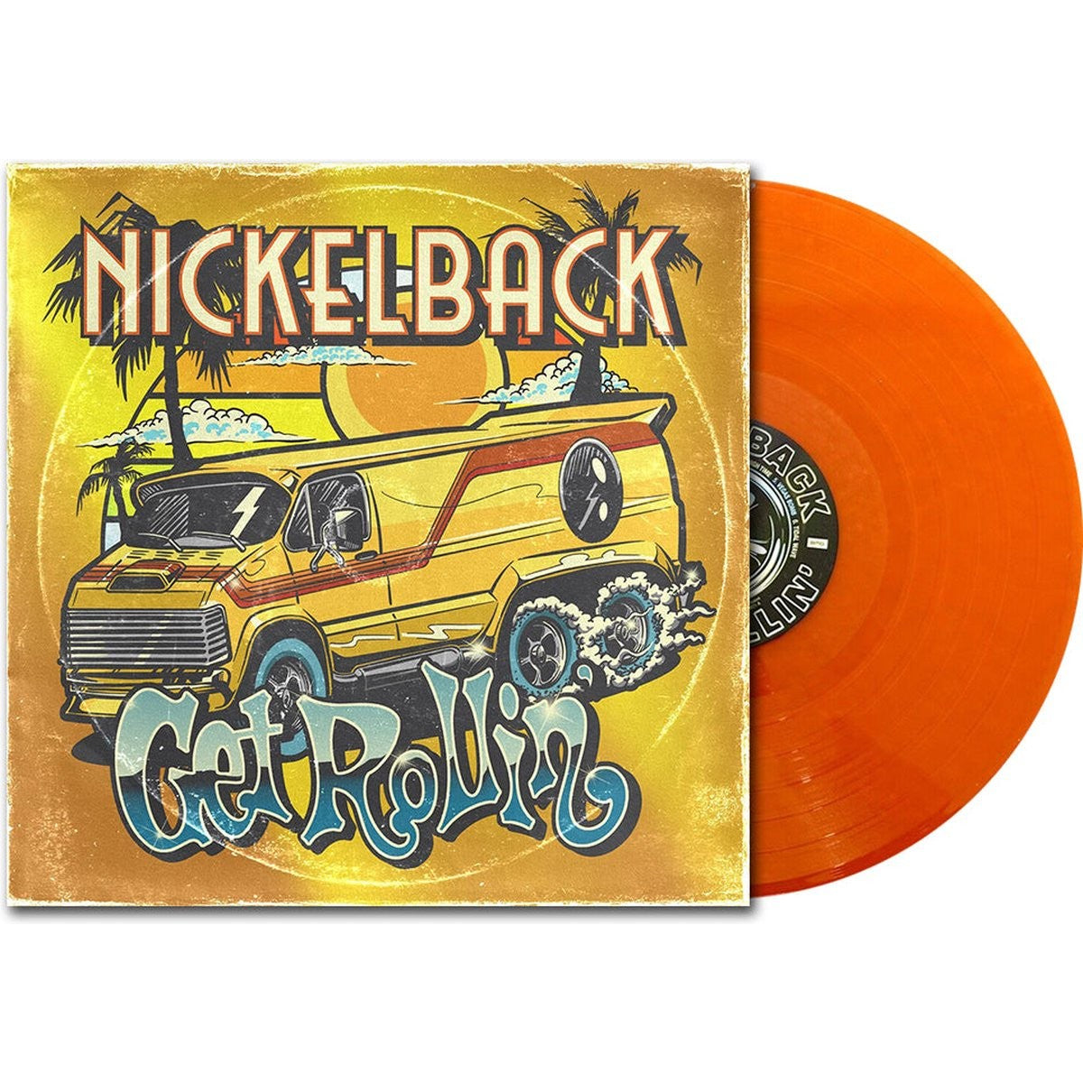 Nickelback Get Rollin' LP - Transparent Orange Vinyl 410193