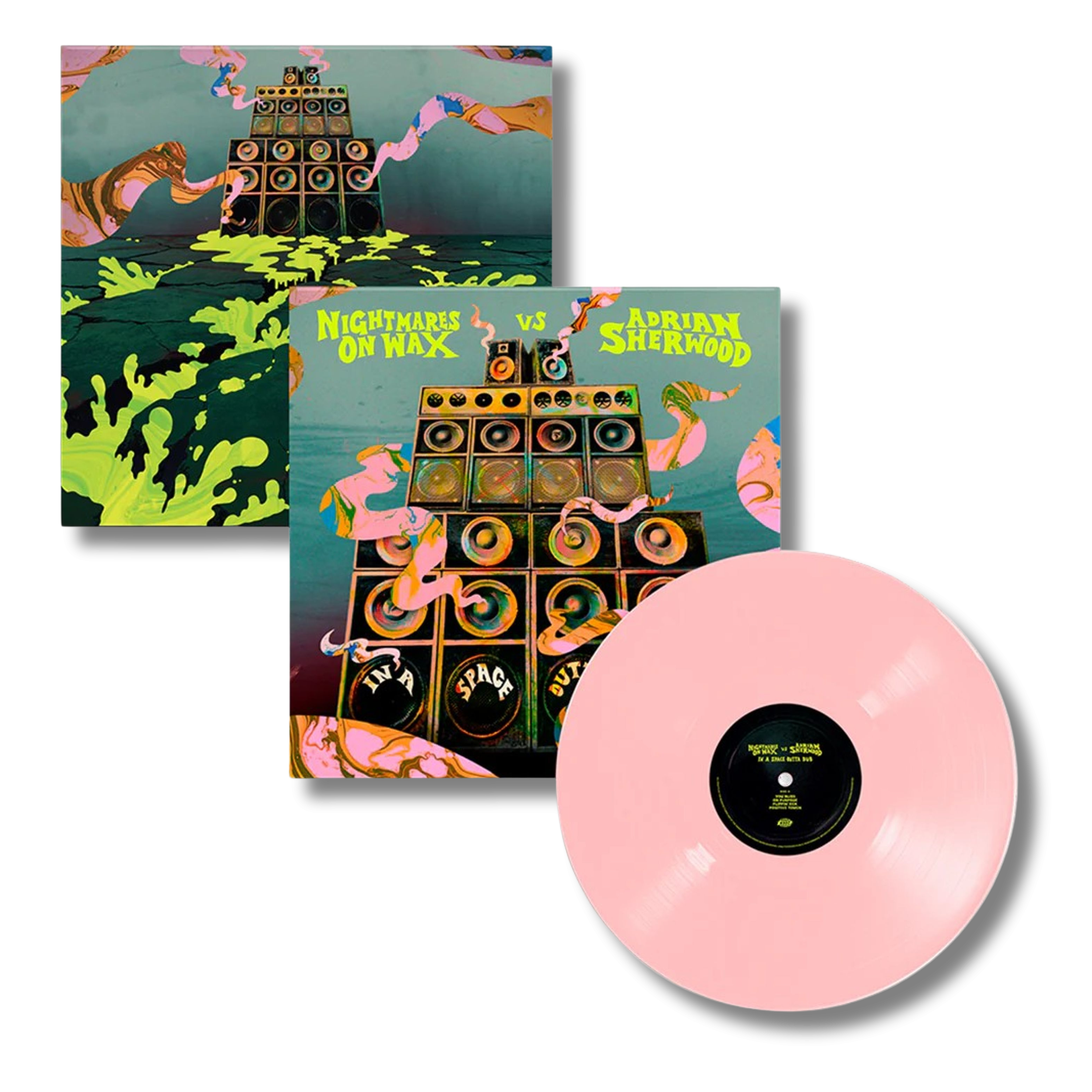 Nightmares On Wax & Adrian Sherwood In A Space Outta Dub Light Rose Pink Vinyl LP 443447