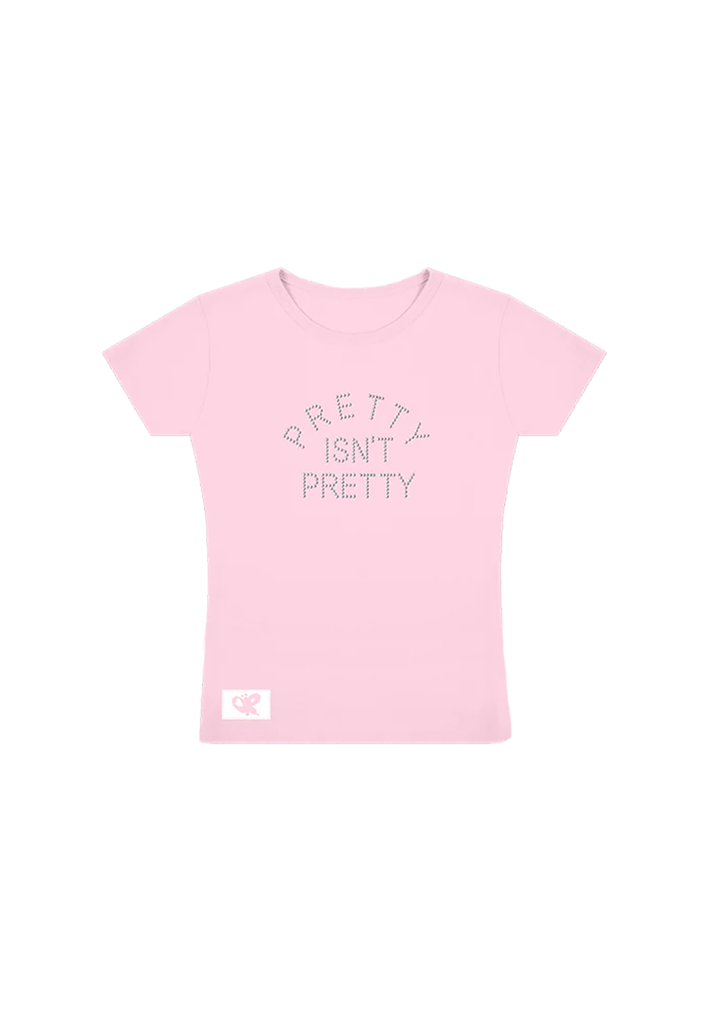 Olivia Rodrigo Pretty Isn't Pretty Rhinestone T-Shirt T-Shirts 420736