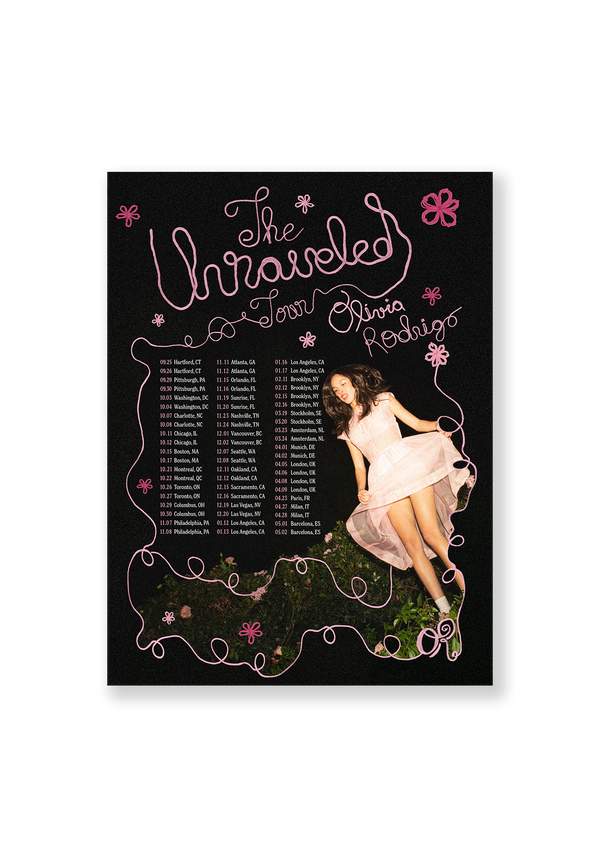 Olivia Rodrigo - the unraveled tour poster (Poster)