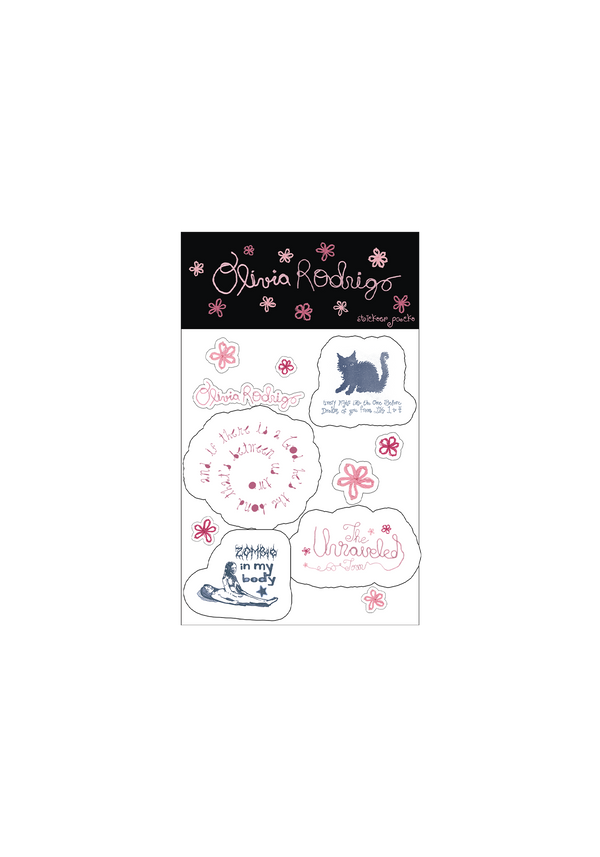 Olivia Rodrigo - the unraveled tour sticker pack (Aufkleber)