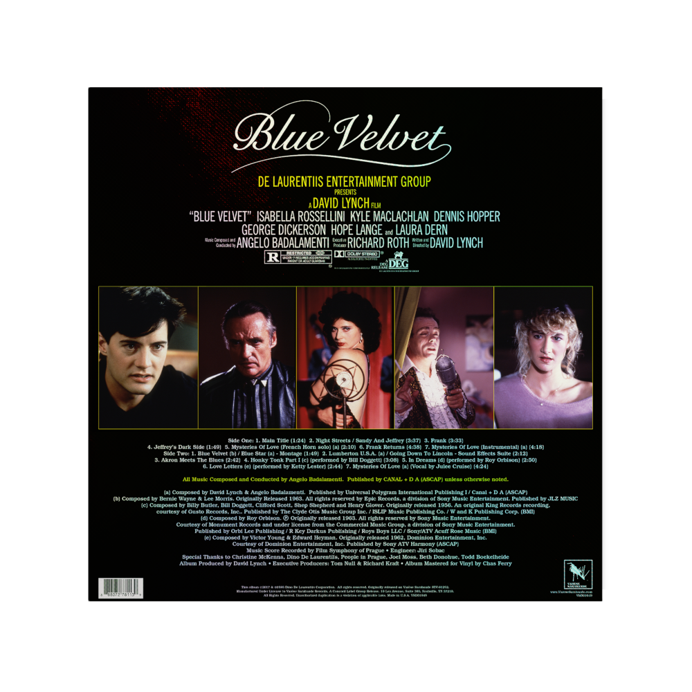 Original Soundtrack Blue Velvet (40th Anniversary Edition) Vinyl 453299
