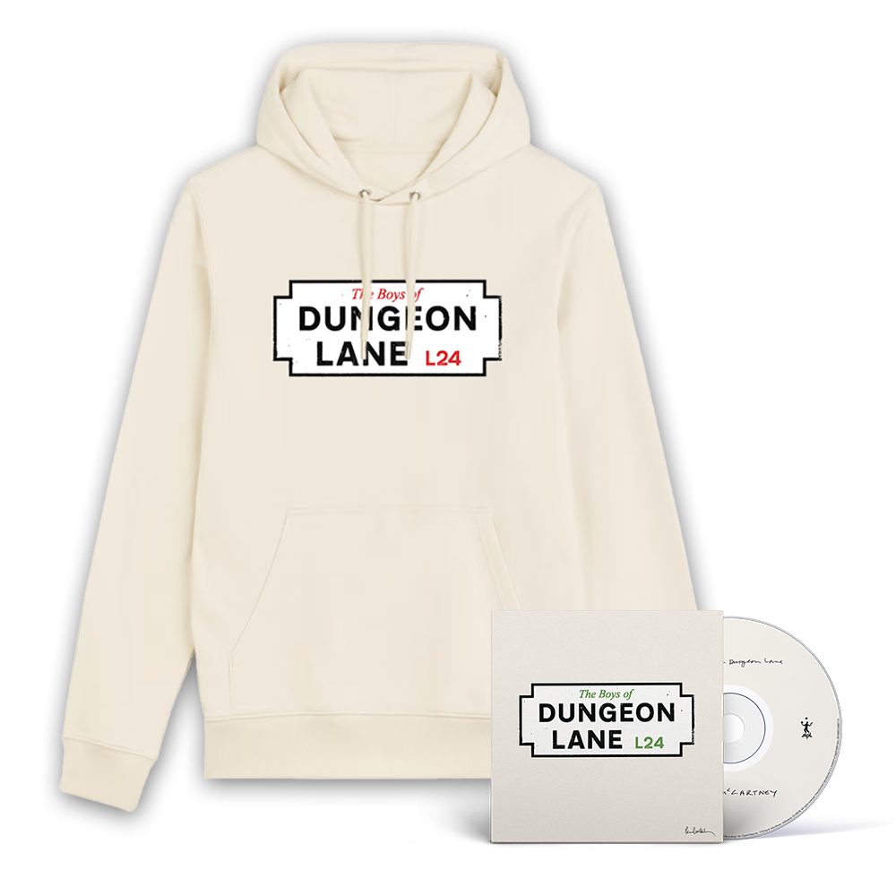 Paul McCartney The Boys of Dungeon Lane Green Cover CD + Hoodie Bundle 440109