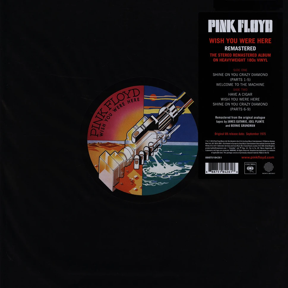 Pink Floyd Wish You Were Here Black Vinyl LP - 2025 Repress, 180g 425320