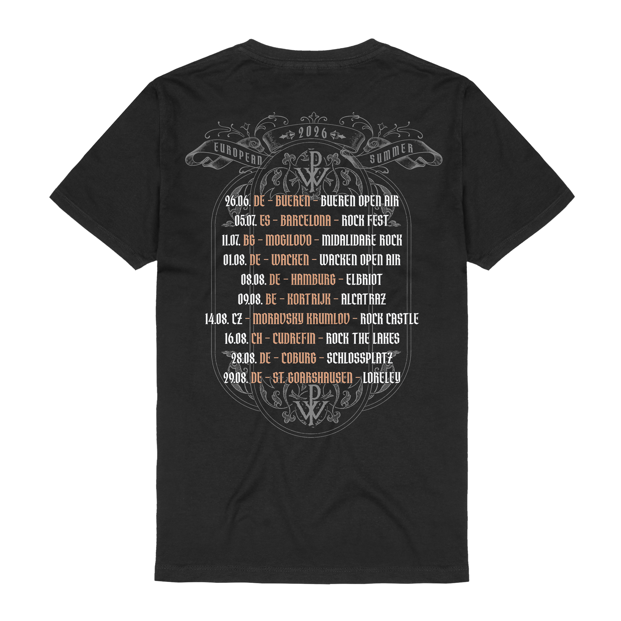 Powerwolf European Summer 2026 T-Shirt 446996