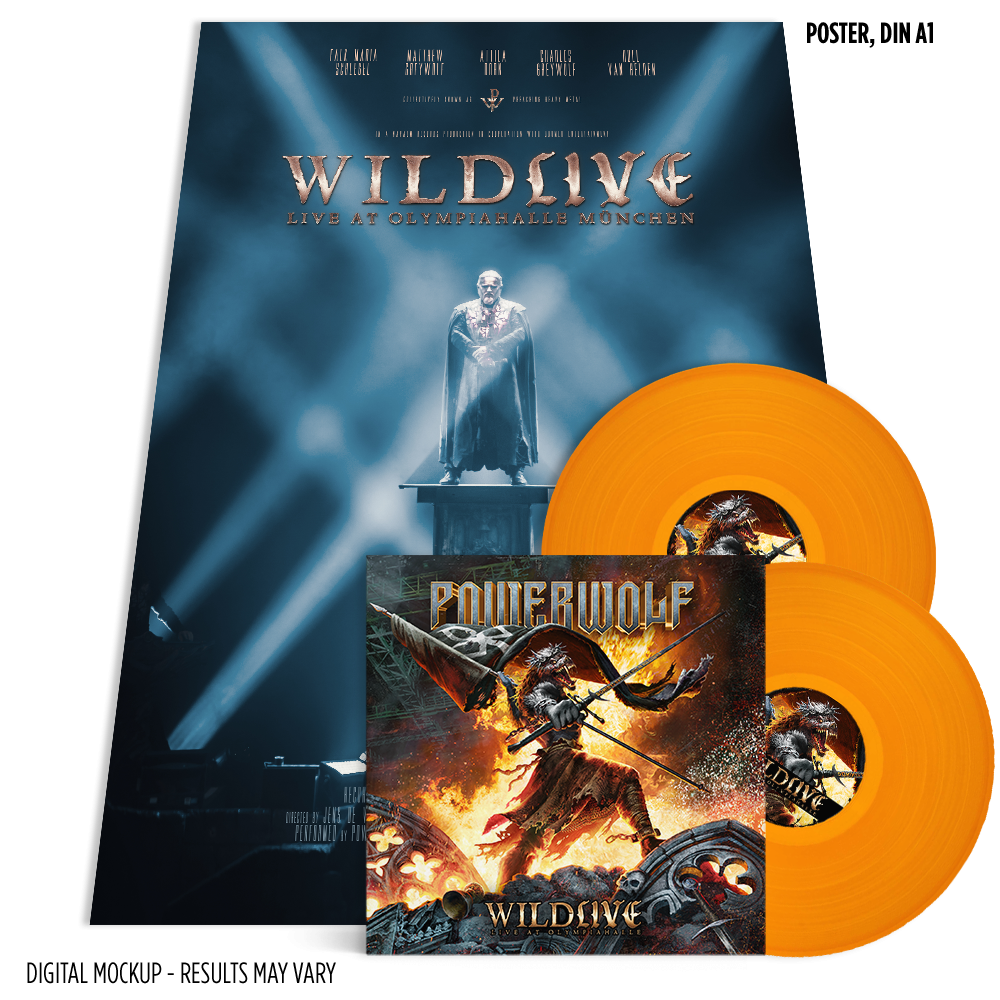Powerwolf Wildlive (Live at Olympiahalle) 2LP exclusive coloured Vinyl 434919