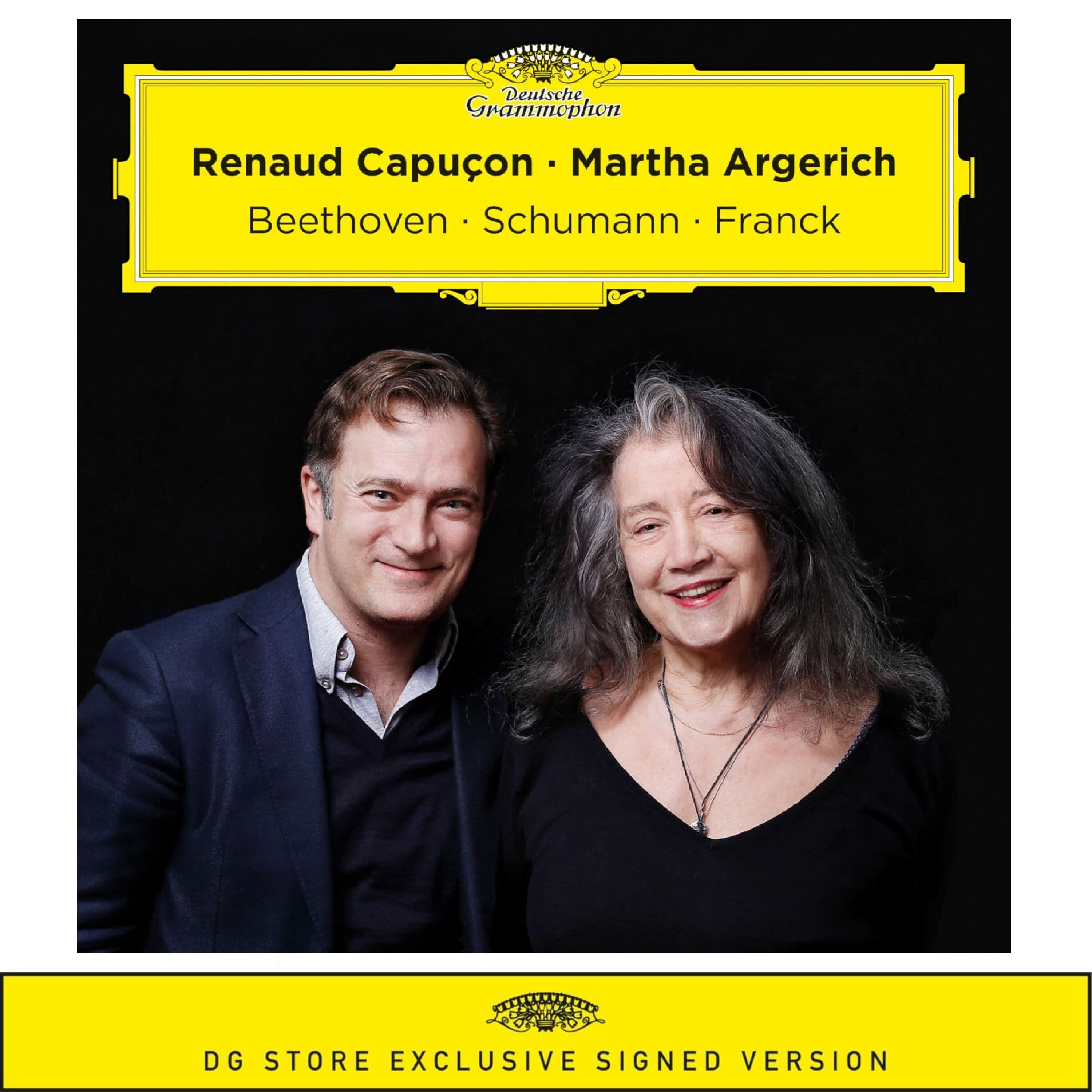 Renaud Capuçon, Martha Argerich Beethoven – Schumann – Franck  CD + signierte Art Card 252709