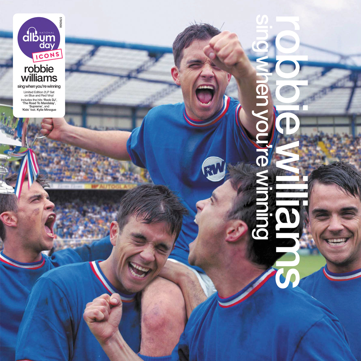 Robbie Williams Sing When You're Winning 2LP Red & Blue Vinyl 459821