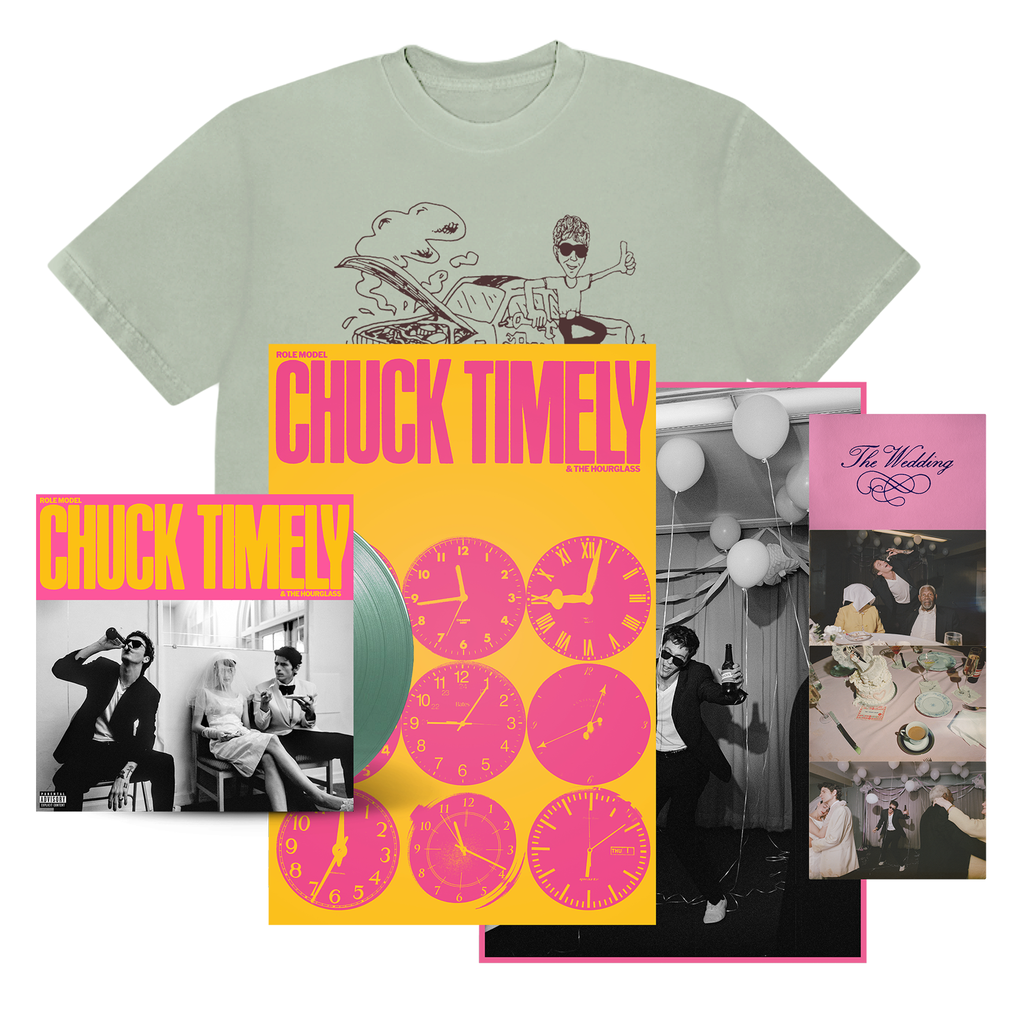 Role Model Chuck Timely & the Hourglass Pistachio Vinyl (RM Exclusive) + T-Shirt Bundle 448068