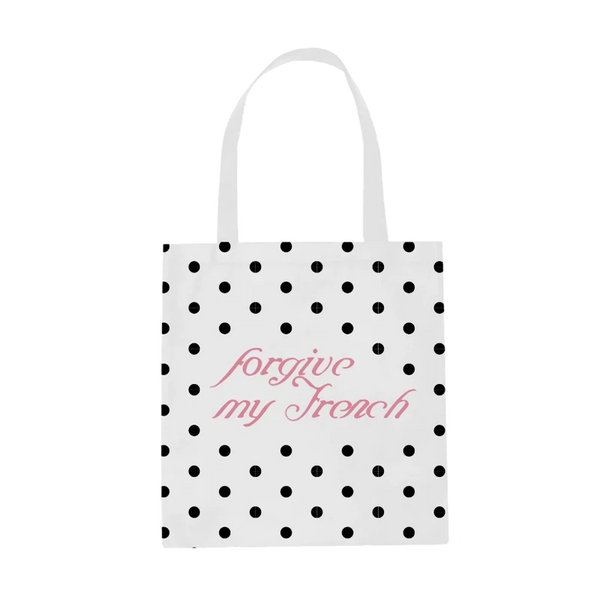 Sabrina Carpenter - Forgive My French Polka Dot Tote (Bags)
