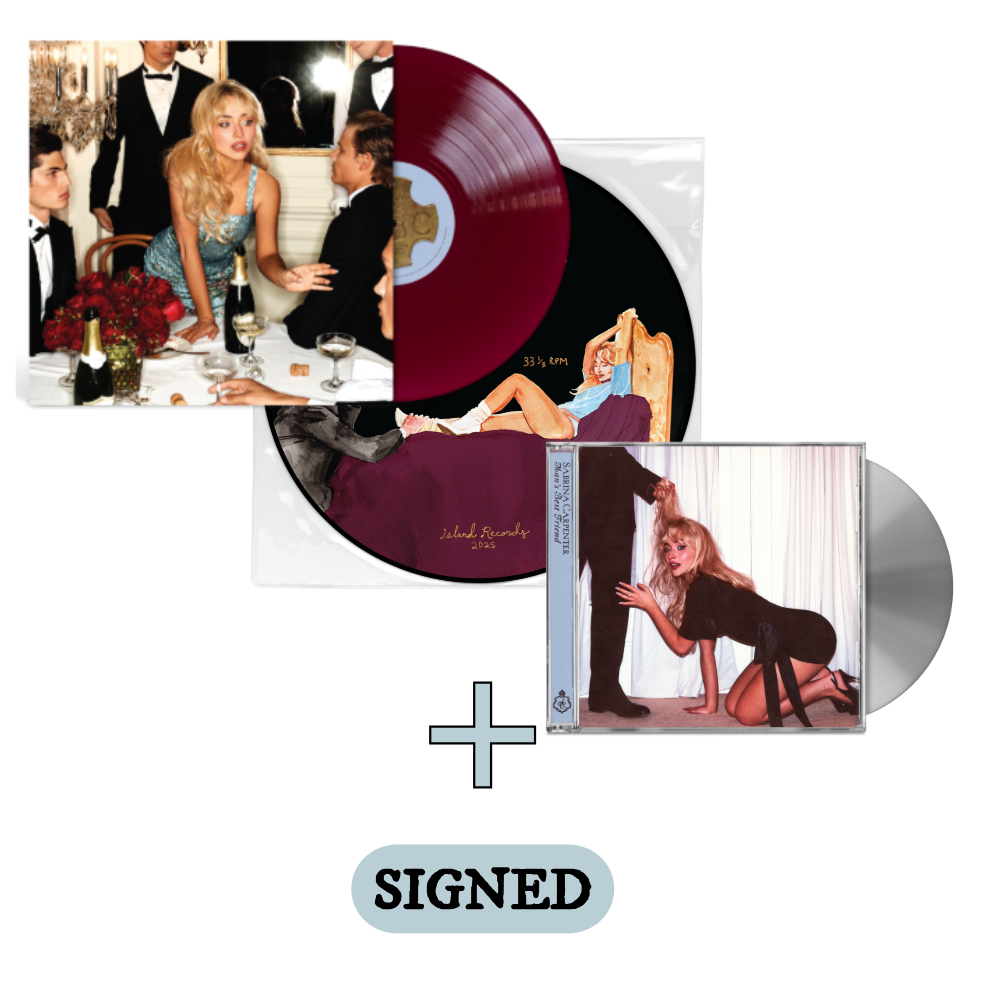 Sabrina Carpenter Man's Best Friend Picture LP + Bonus LP + Std CD + signed CD insert 419262