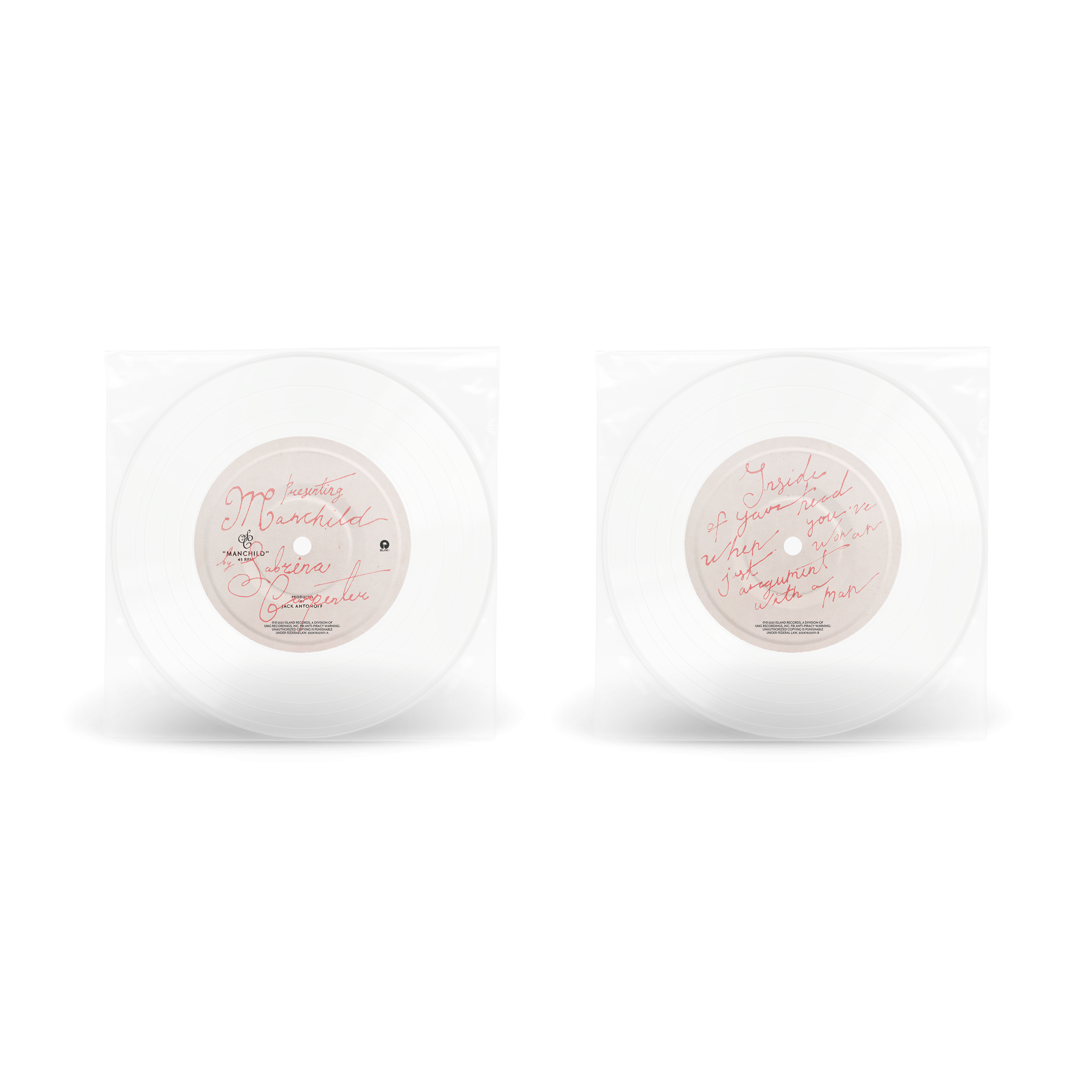 Sabrina Carpenter Manchild 7in Single 7in Single 411629