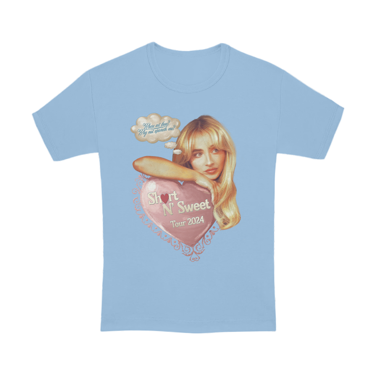 Sabrina Carpenter Short n' Sweet Tour Where Are Thou Tee T-Shirt 382091