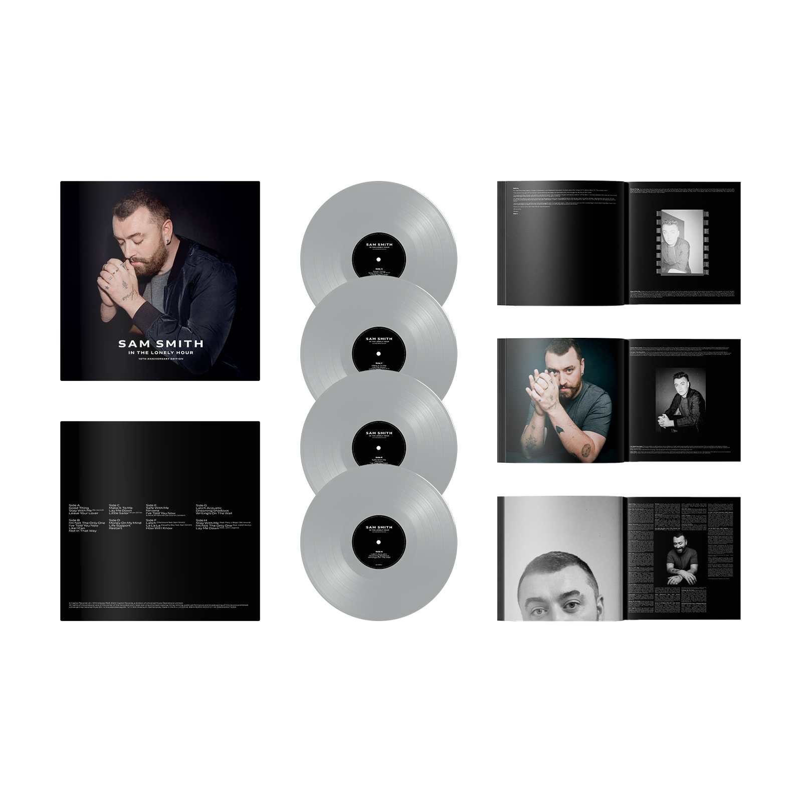 Sam Smith In The Lonely Hour Exclusive Collectors Edition Grey Vinyl 4LP 364582
