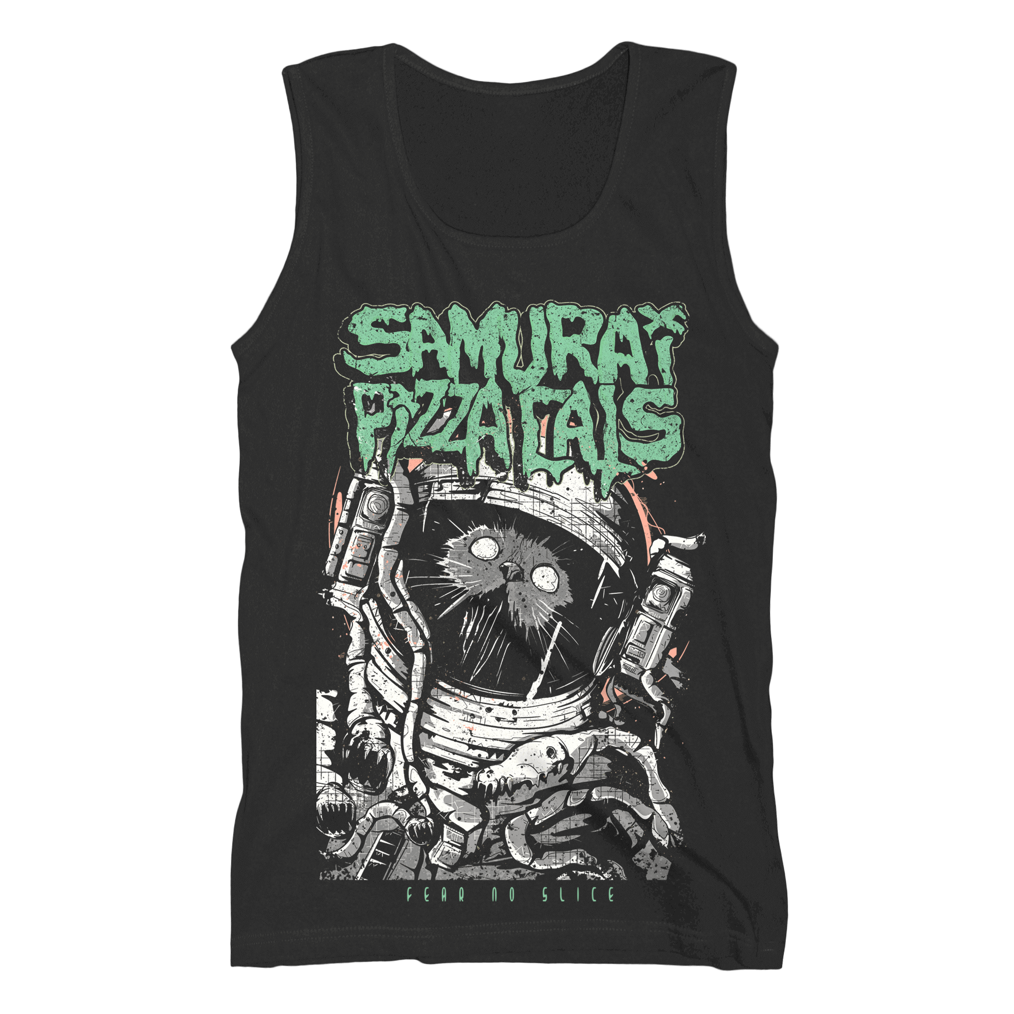 Samurai Pizza Cats Astronaut Cat Tank-Tops 417288