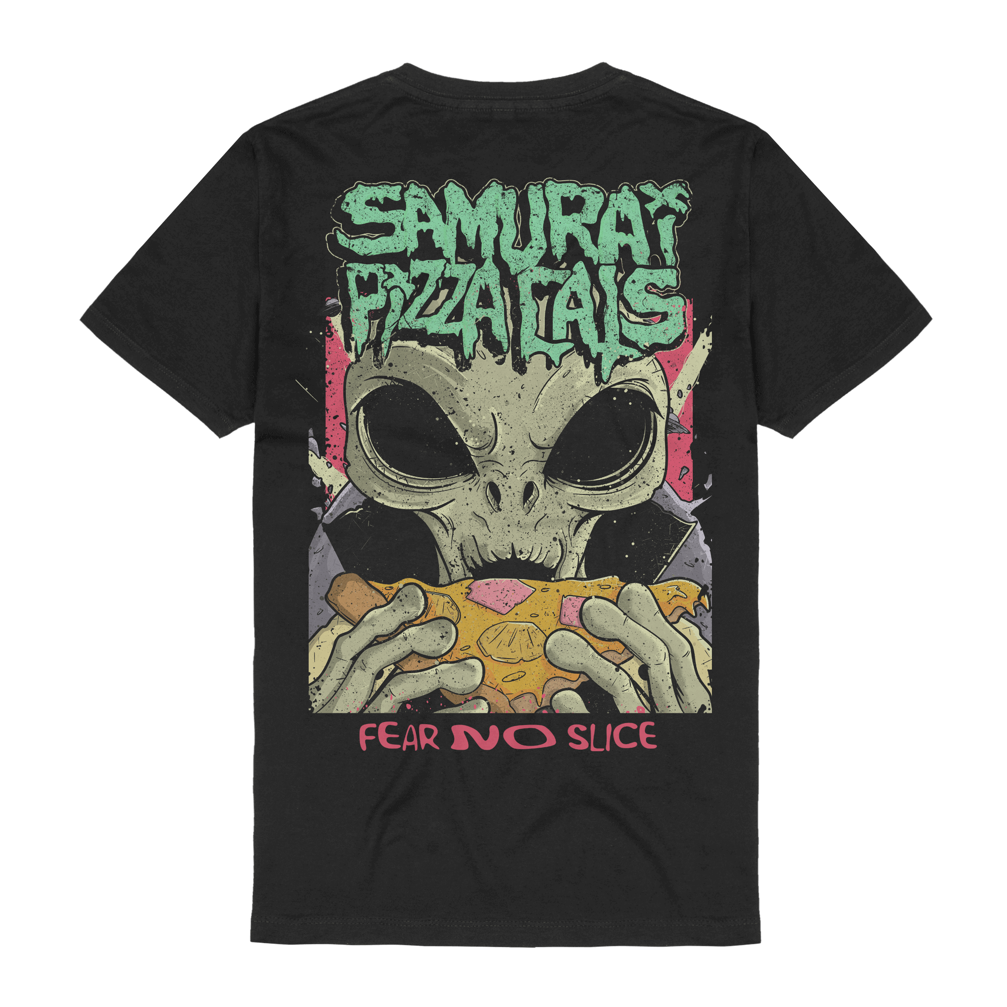 Samurai Pizza Cats Fear No Slice Cover T-Shirts 417274