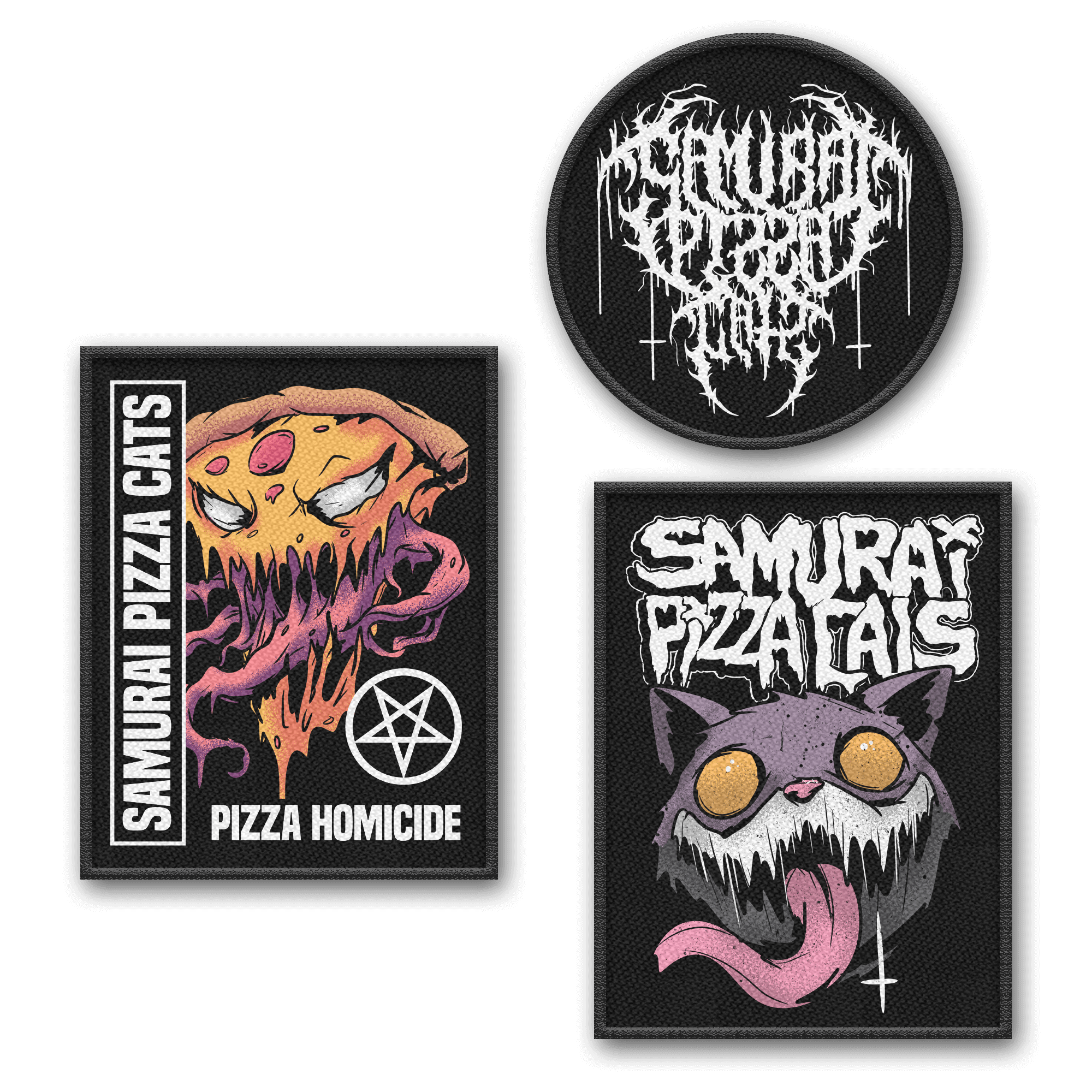Samurai Pizza Cats Halloween Patch Set Patch 423558