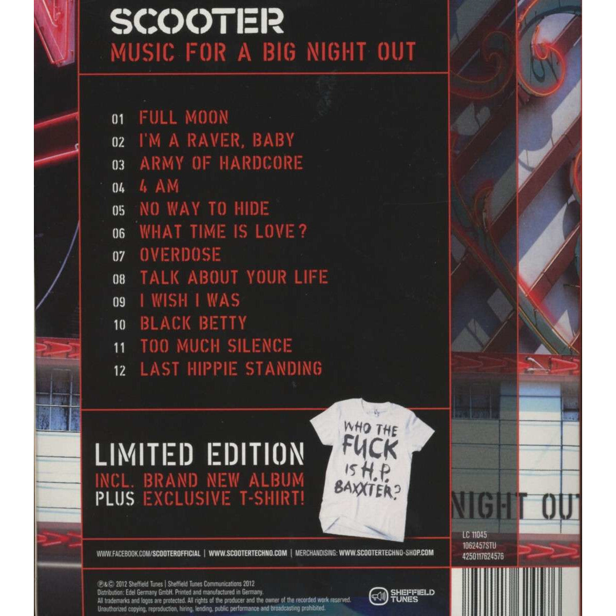 Scooter Music For A Big Night Out Limited CD + T-Shirt Deluxe Box 294744
