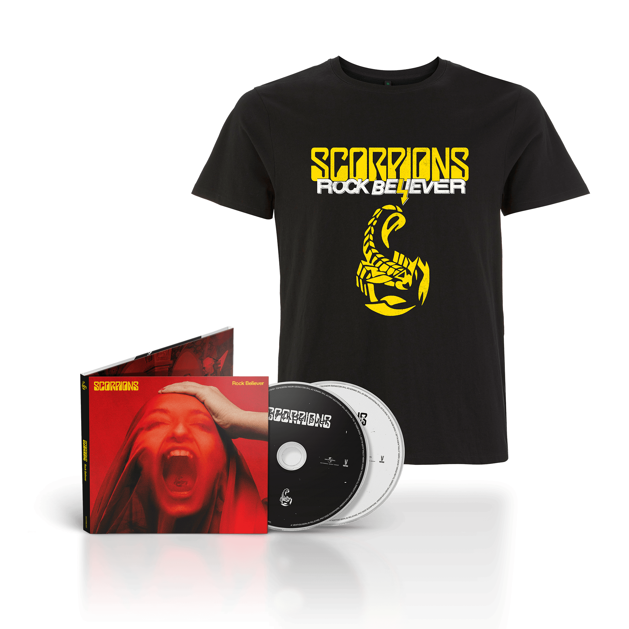 Scorpions Rock Believer Ltd. Deluxe 2CD + Scorpions Shirt 168359