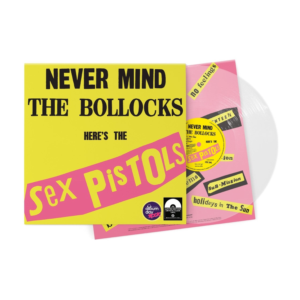Sex Pistols Never Mind The Bollocks Limited Crystal Clear Vinyl LP 421828