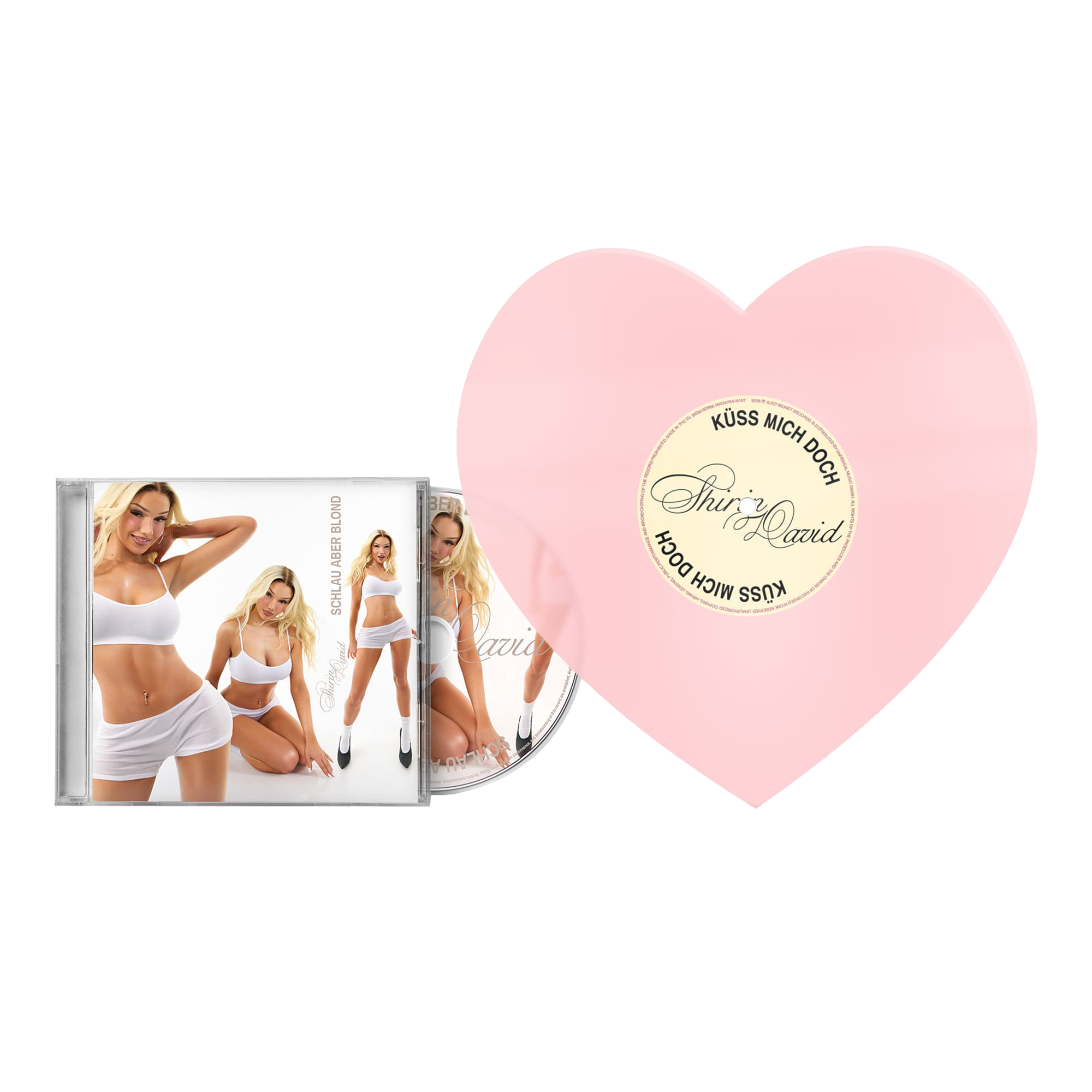 Shirin David Schlau Aber Blond CD + Shaped Herz-Vinyl “küss mich doch” 405586