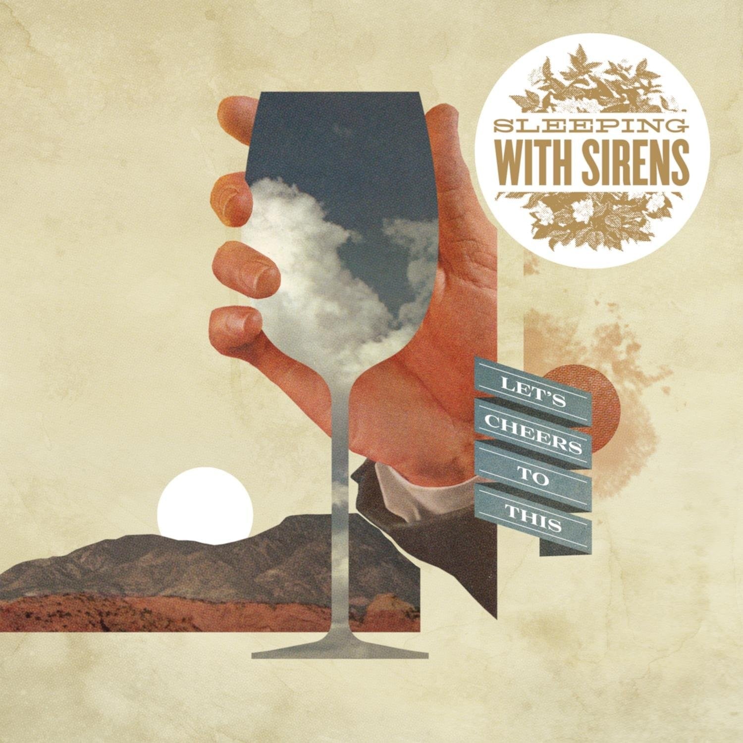 Sleeping With Sirens Let's Cheers To This Blue with Orange Spatter LP 410039