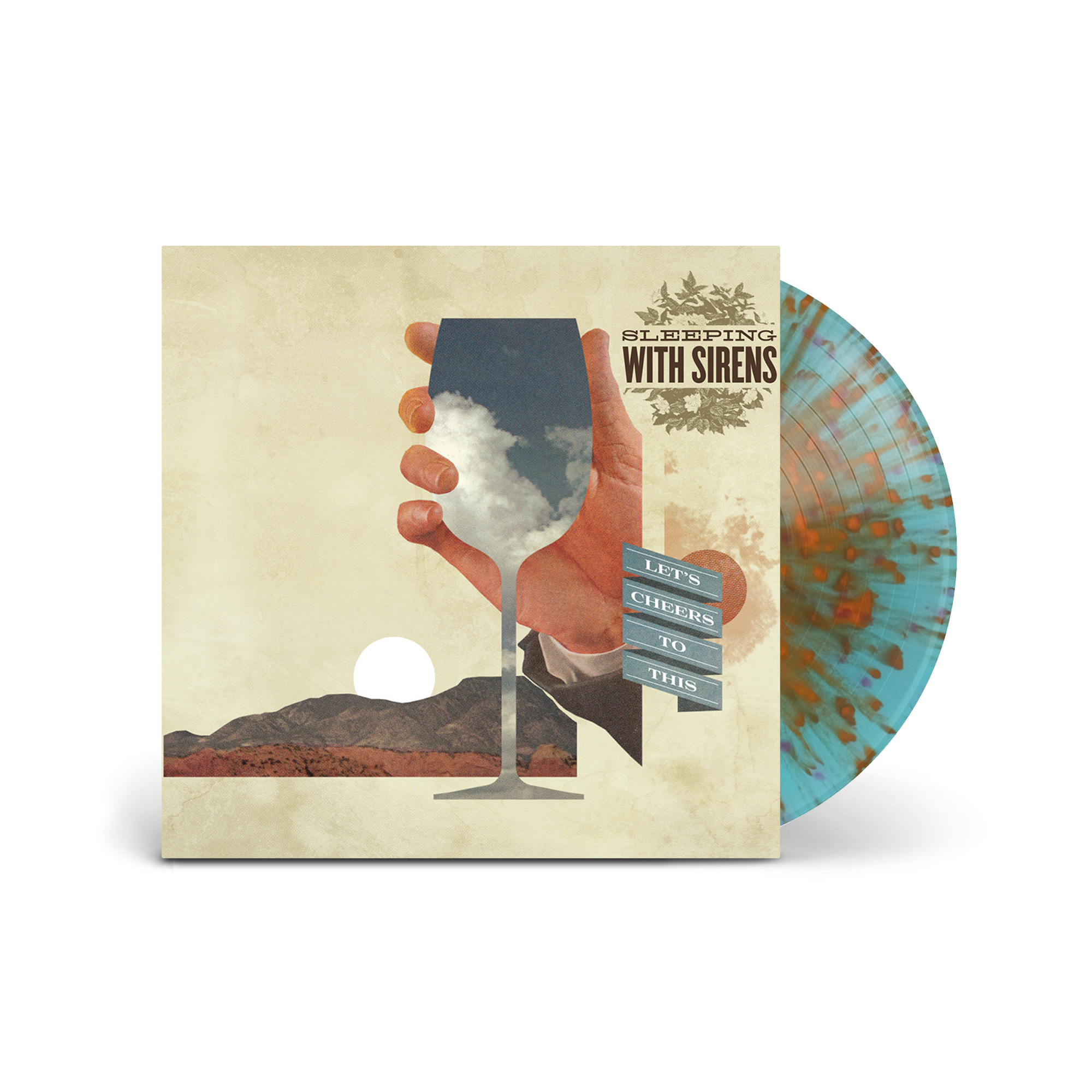 Sleeping With Sirens Let's Cheers To This Blue with Orange Spatter LP 411861