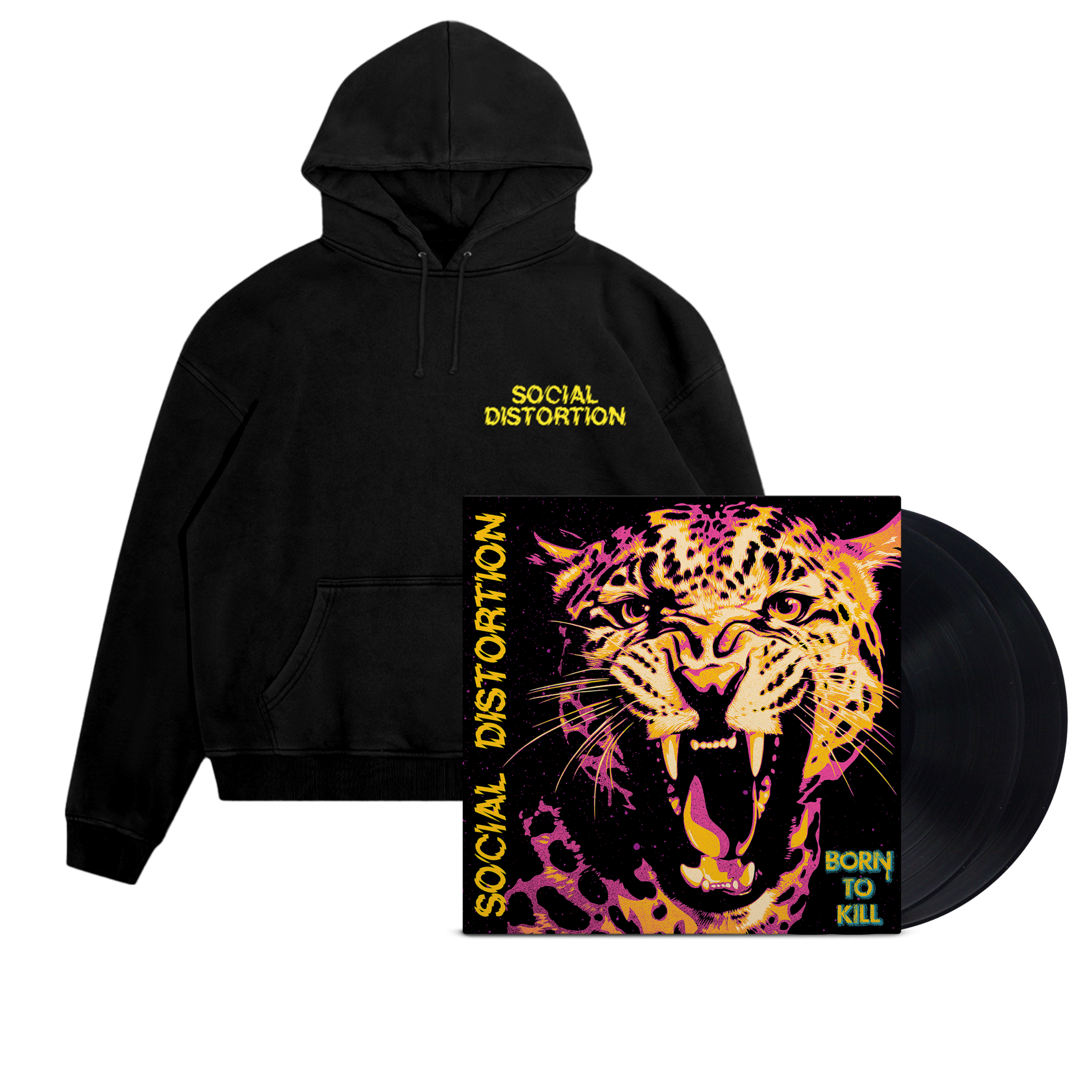 Social Distortion Born to Kill Vinyl + Album Cover Hoodie 437031