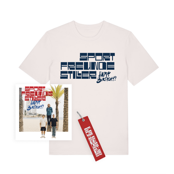 Sportfreunde Stiller - Happy Birthday! (CD Digi + T-Shirt weiß + Schlüsselanhänger)