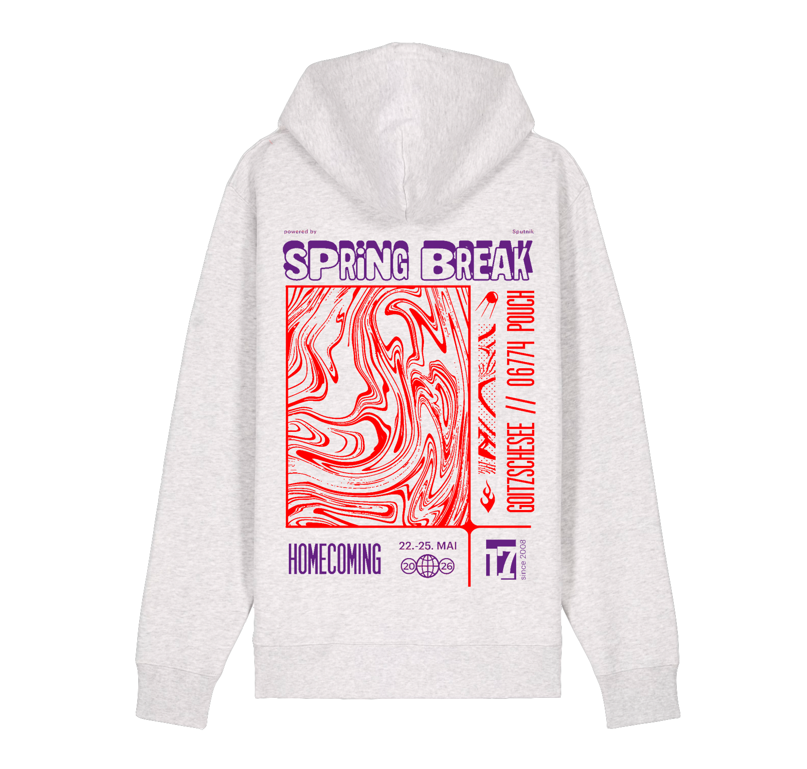 Sputnik Spring Break 2026 TWO TONE PATTERN Hoodie 443785