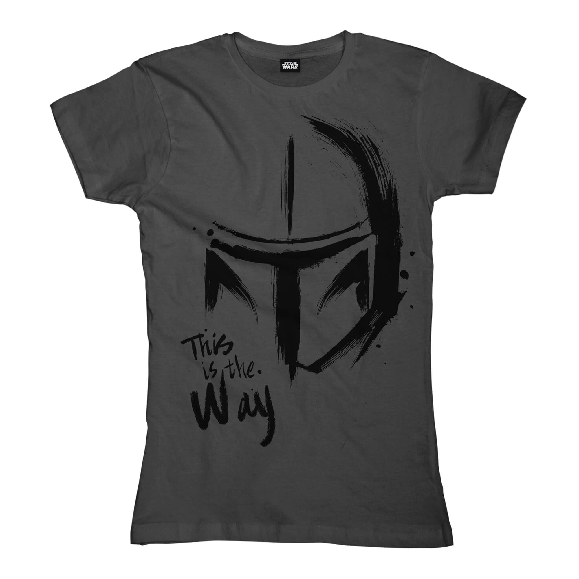 Star Wars This Is The Way Splatter Girlie Shirt 12469