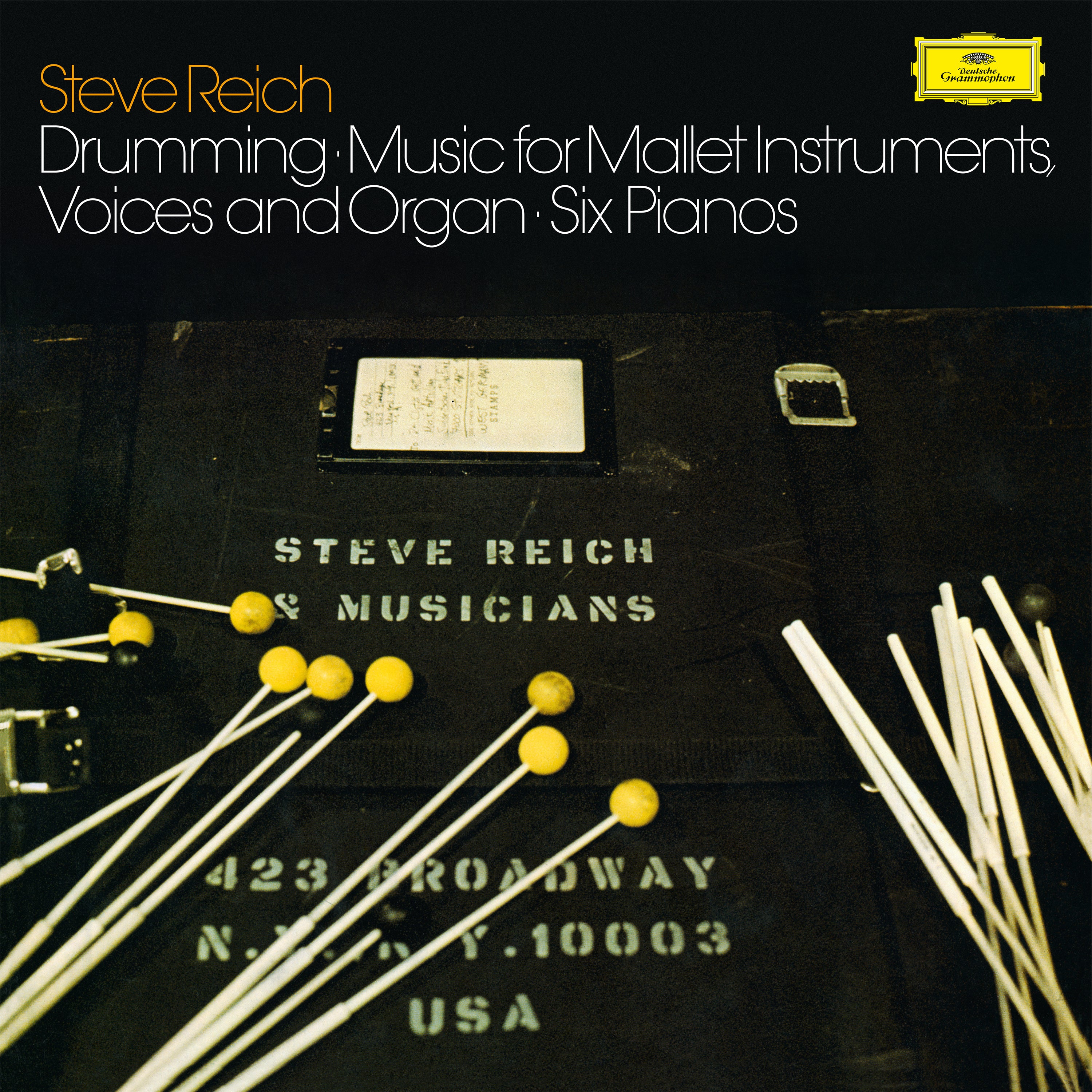 Steve Reich Reich: Drumming; Music For Mallet Instruments, Voices and Organ; Six Pianos Original Source Vinyl 454213