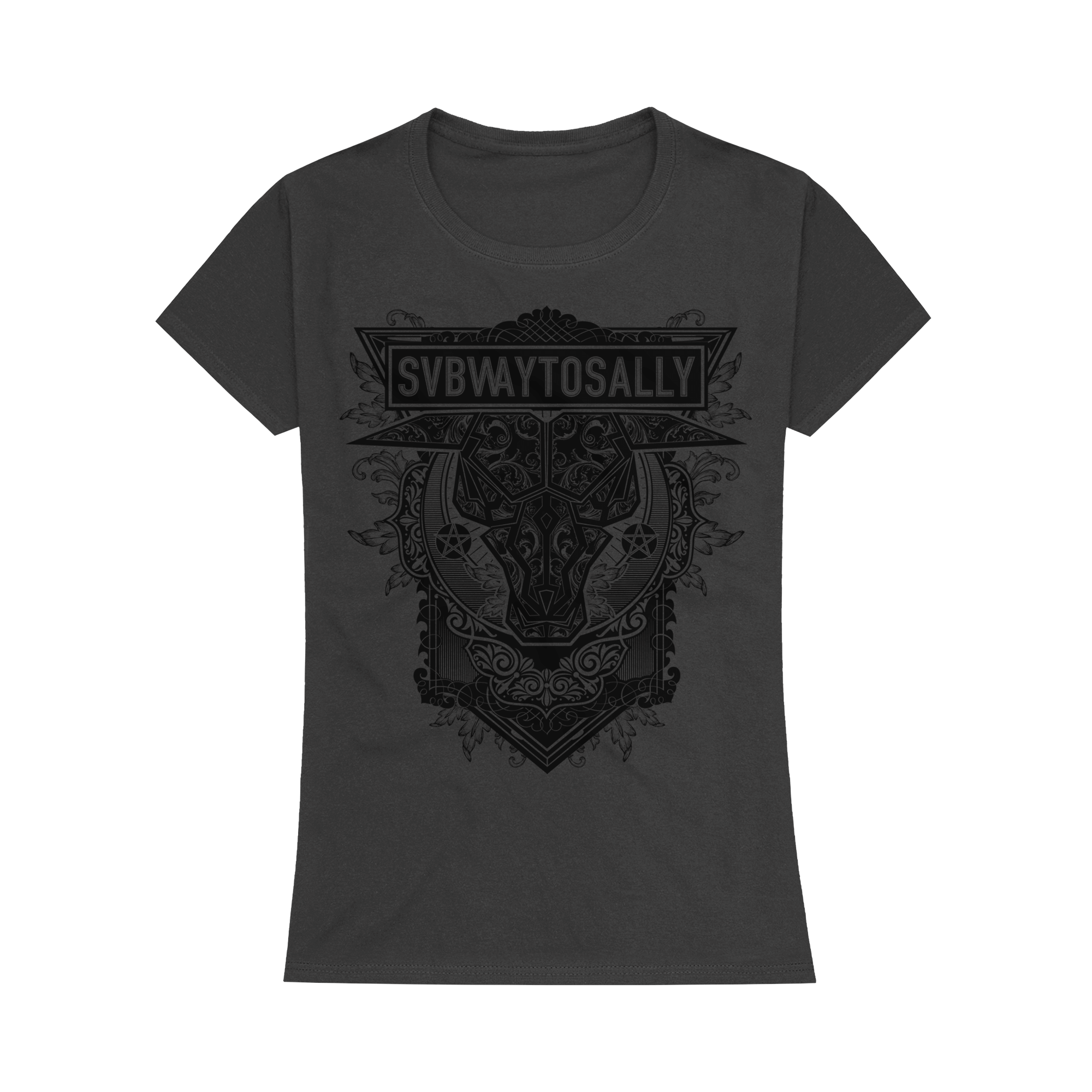 Subway To Sally Floral Logo Girlie Shirt 437075